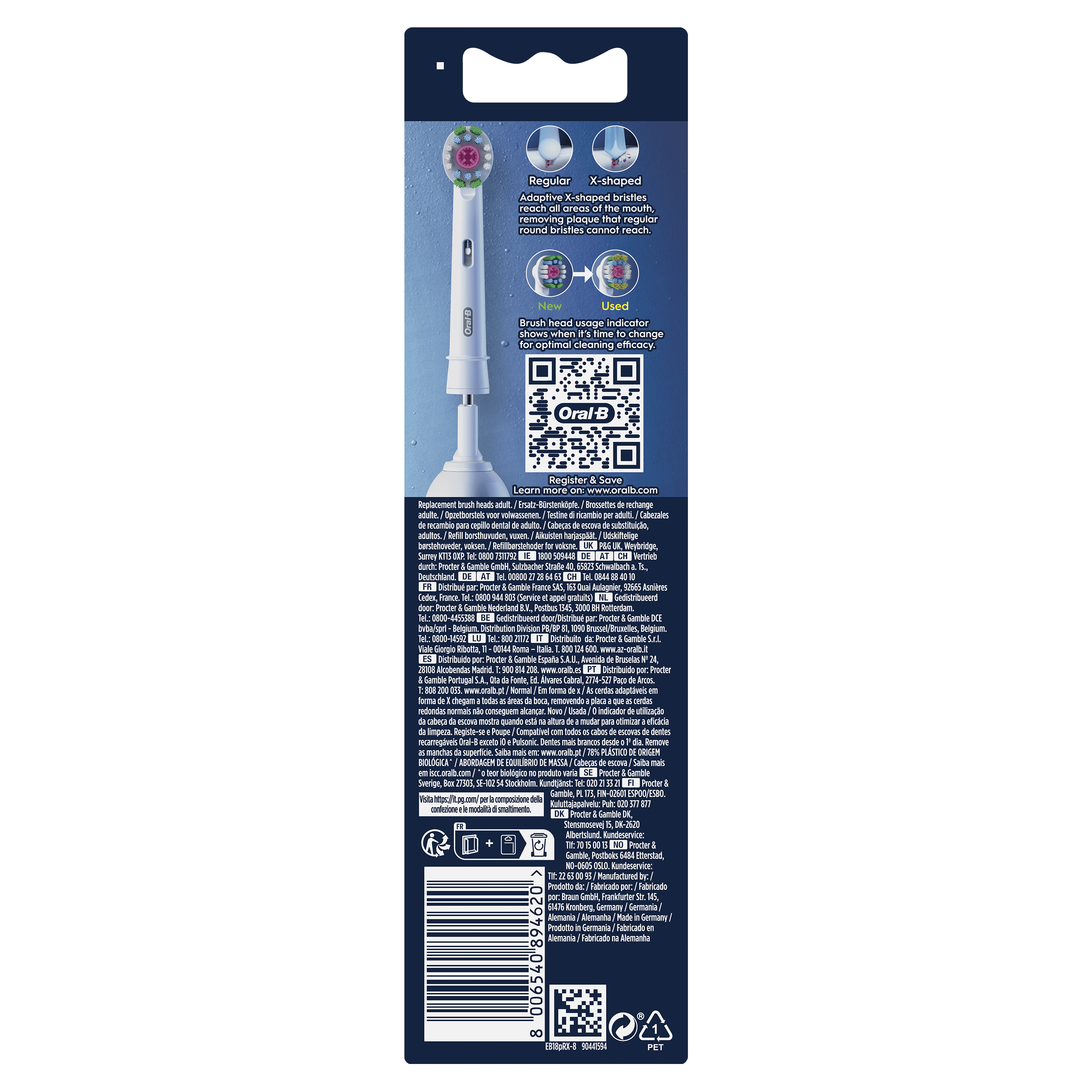 Oral-B Recambios 3DWhite - Pack de 12