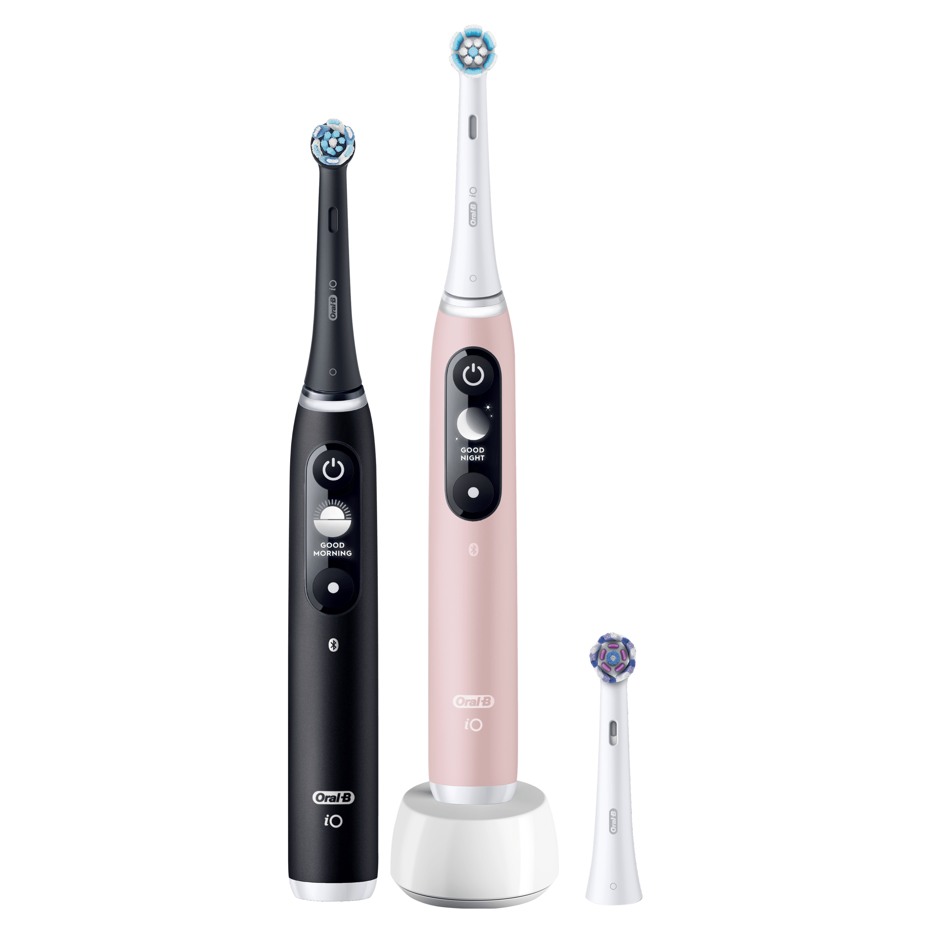 Oral-B iO6 Pack Dúo de Cepillos Eléctricos Negro y Rosa con 3 cabezales