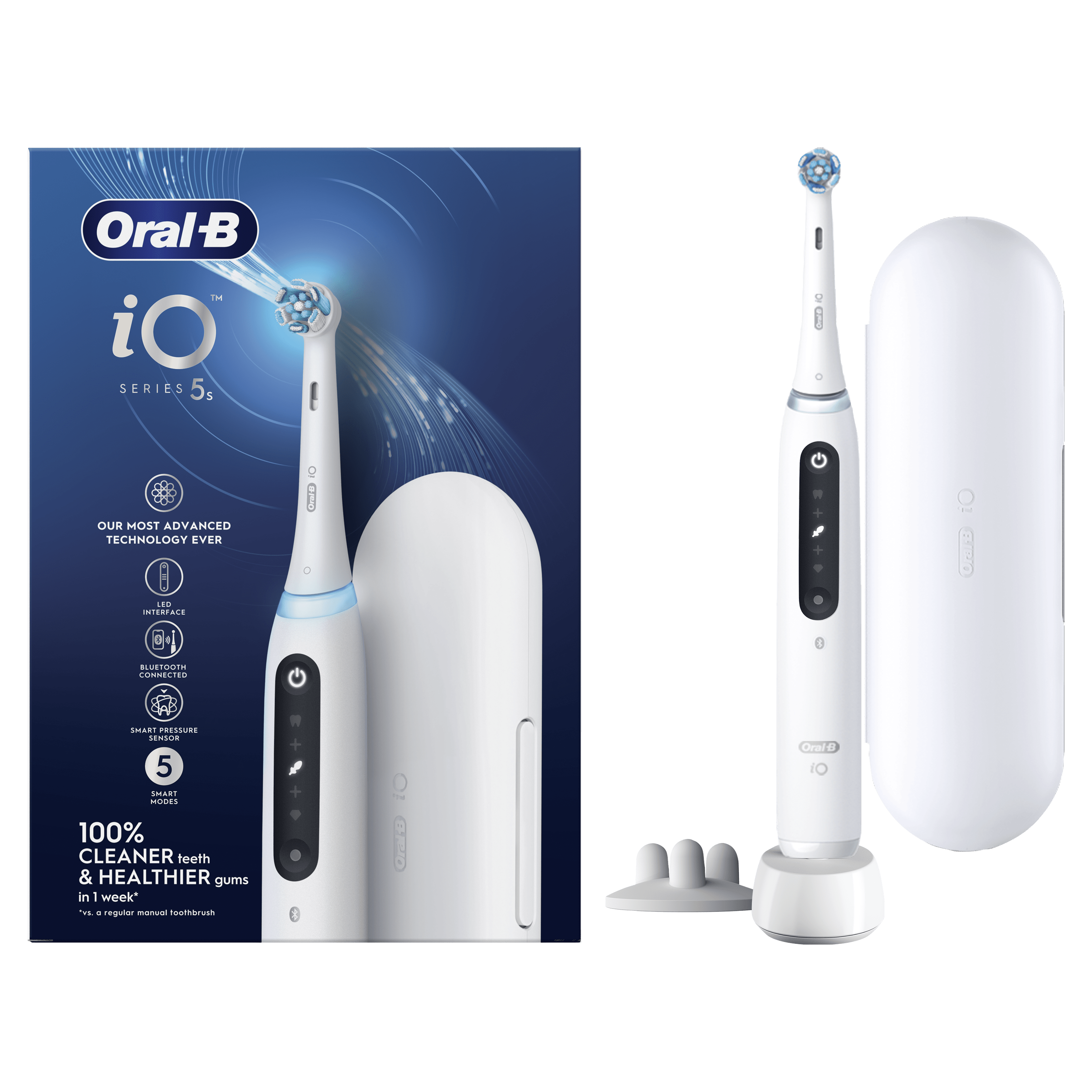 Oral-B iO 5 Cepillo Eléctrico Blanco con 1 cabezal