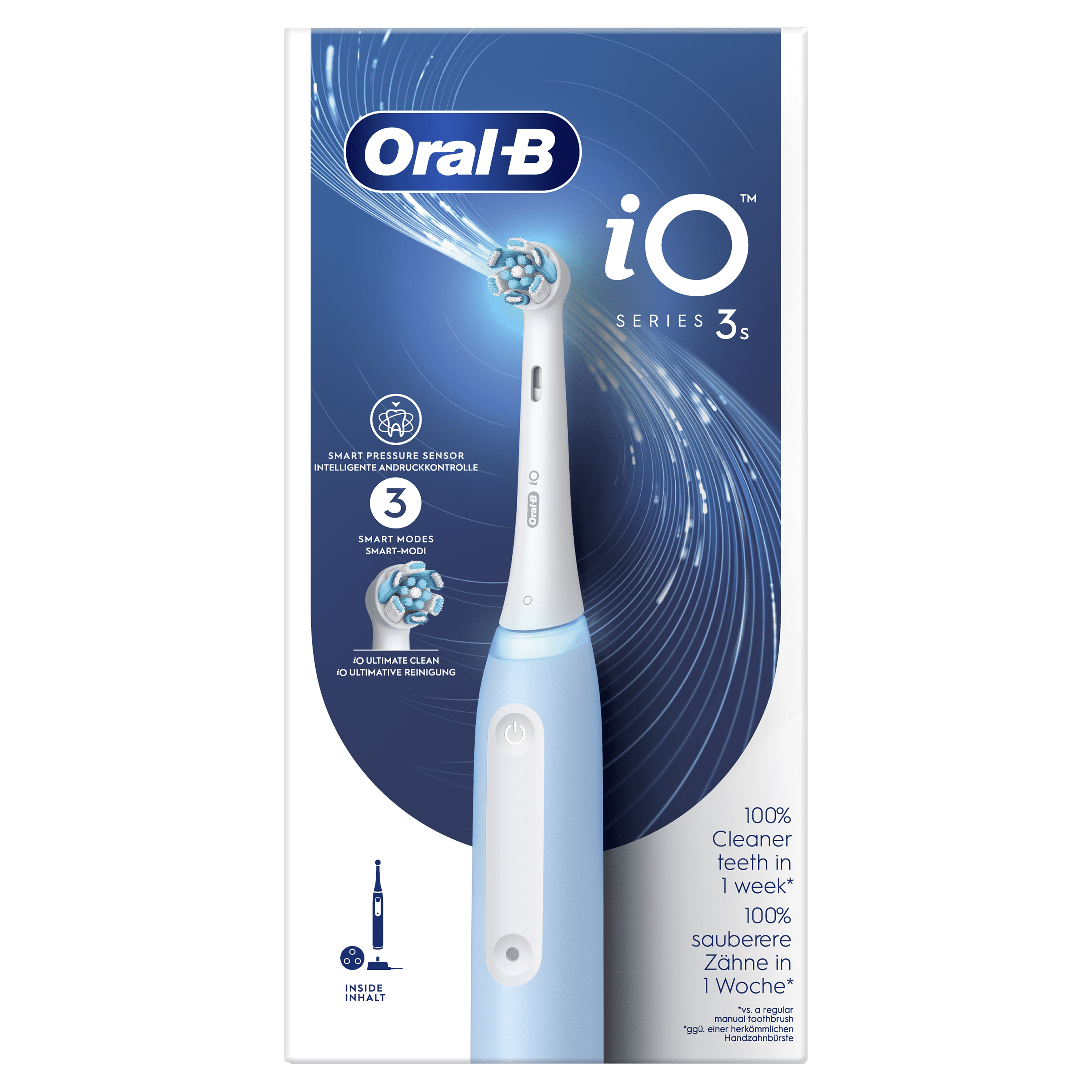 Oral-B iO 3 Cepillo Eléctrico Azul con 1+3 cabezal