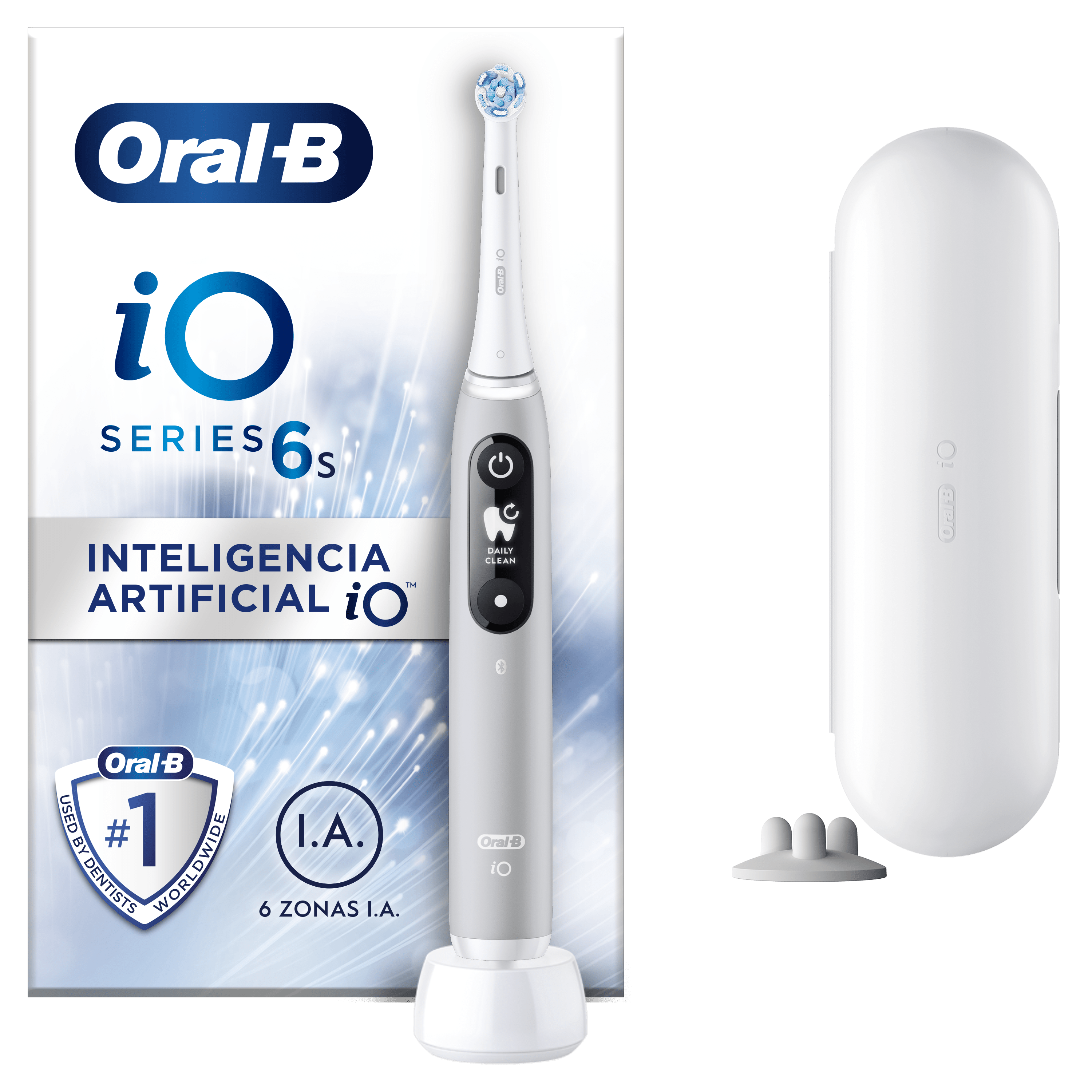 Oral-B iO 6 Cepillo Eléctrico Gris con 2+4 cabezales