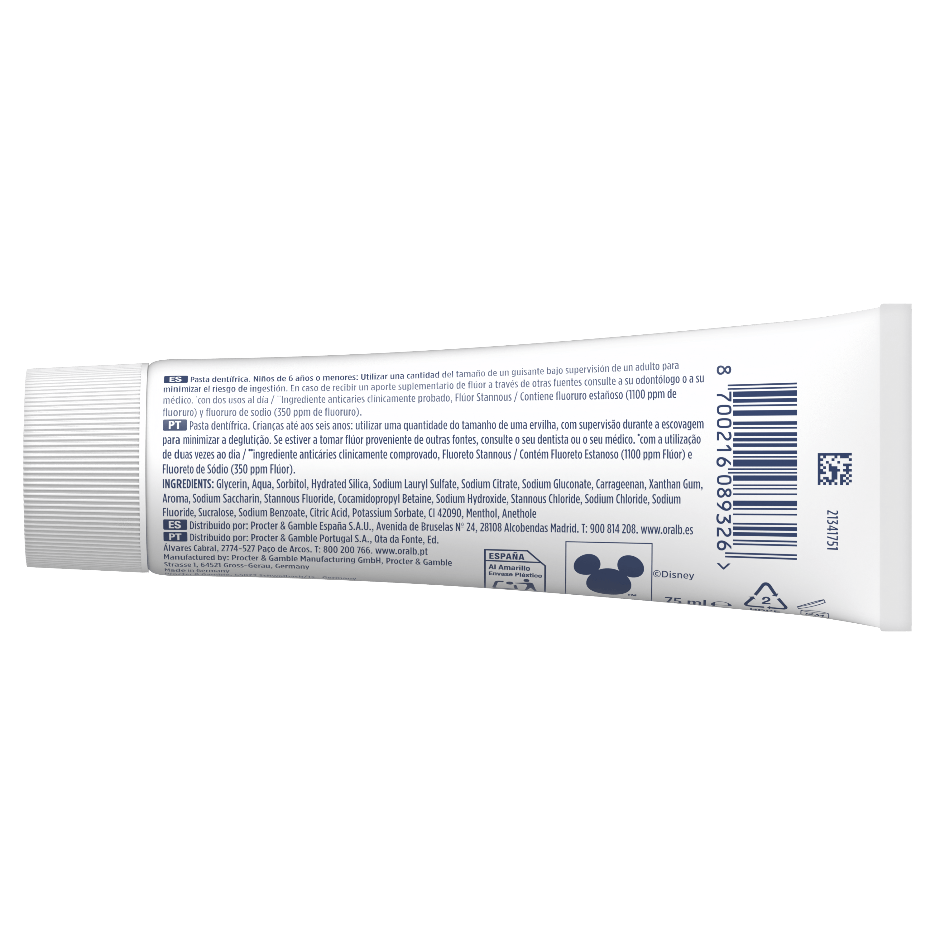 Oral-B Pasta Junior Stitch - Pack de 12