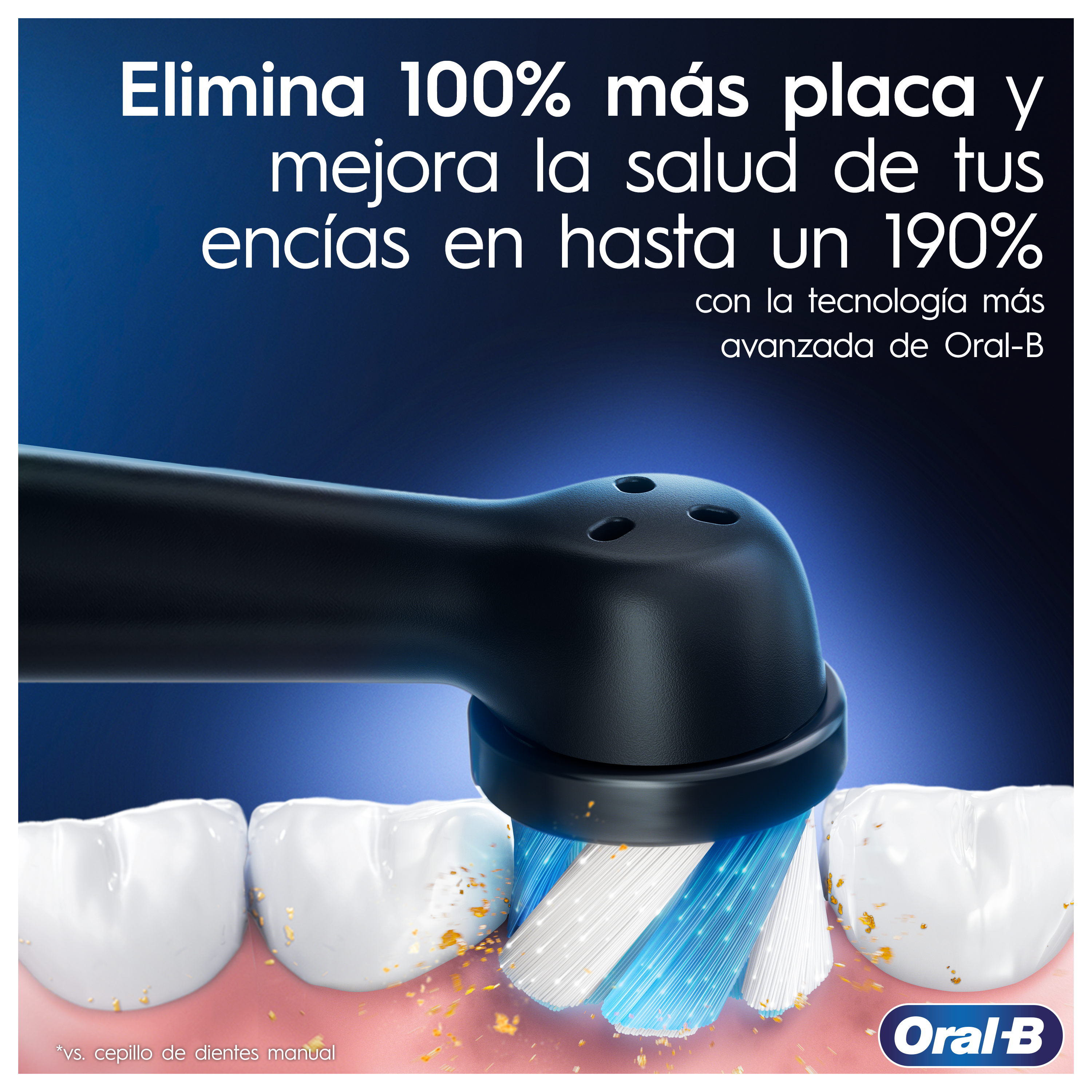 Oral-B iO 6 Pack de Cepillo Eléctrico Gris con 3 Recambios y estuche de viaje