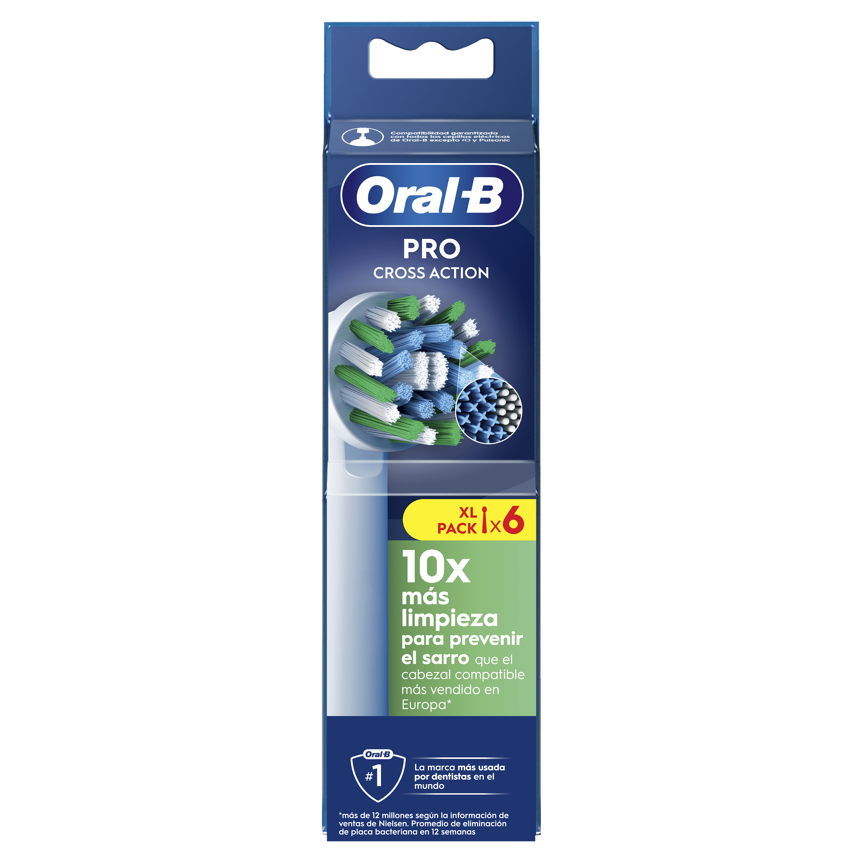 Oral-B Recambios Cross Action Blancos - Pack de 20