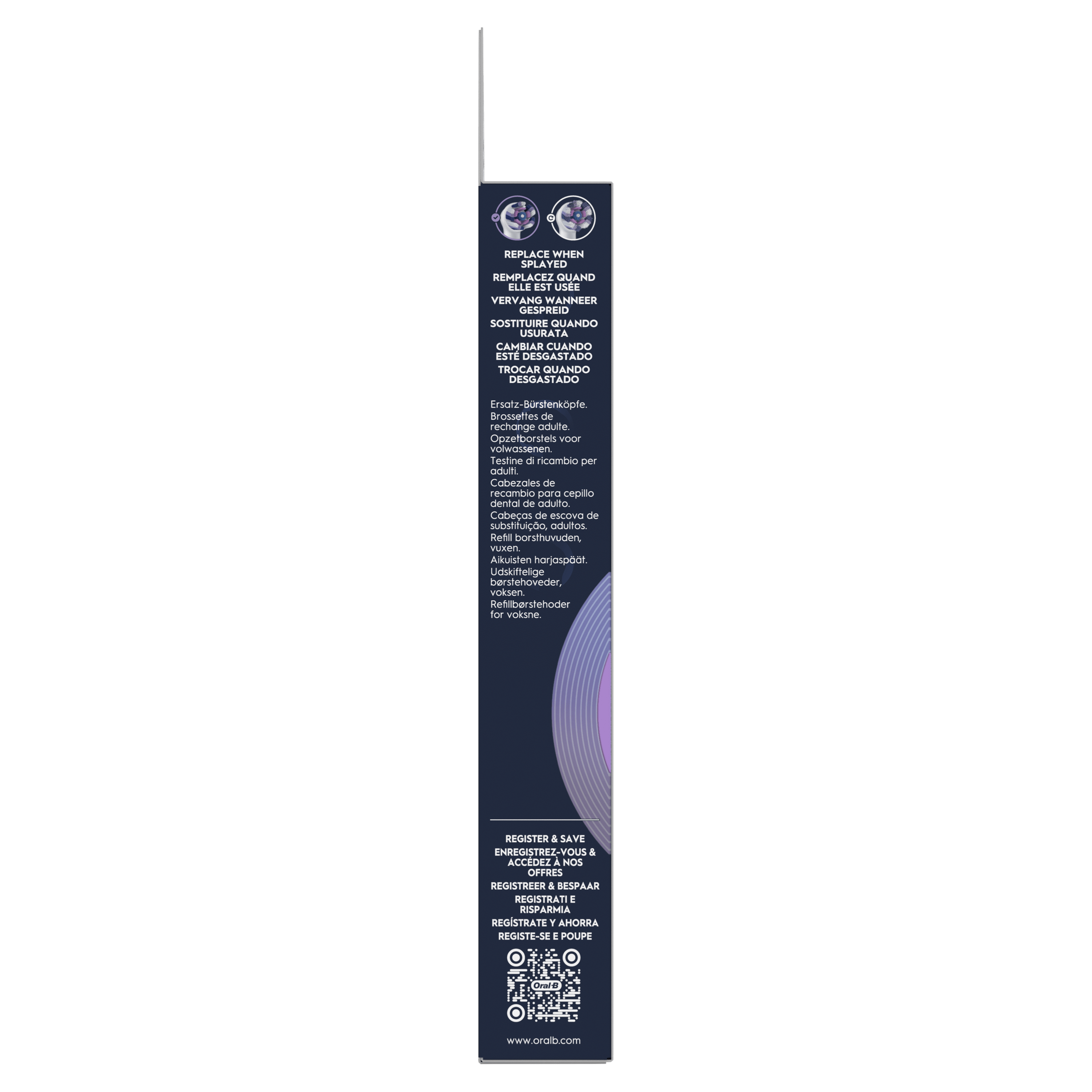 Oral-B iO Recambios Radiant White en Blanco - Pack de 6
