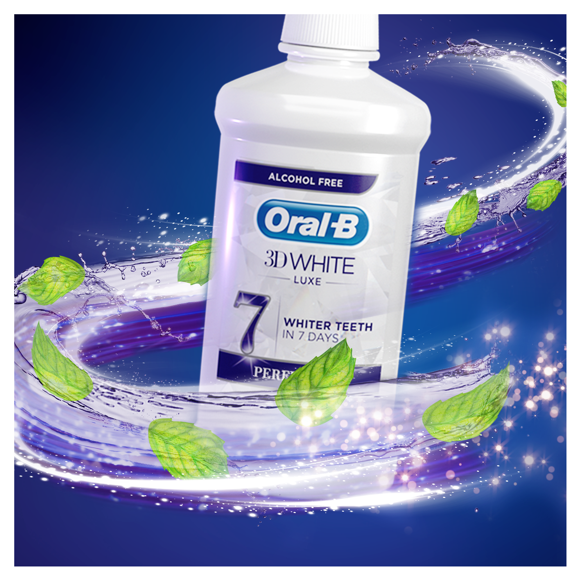 Oral-B Enjuague Bucal 3D White Luxe - Pack de 6