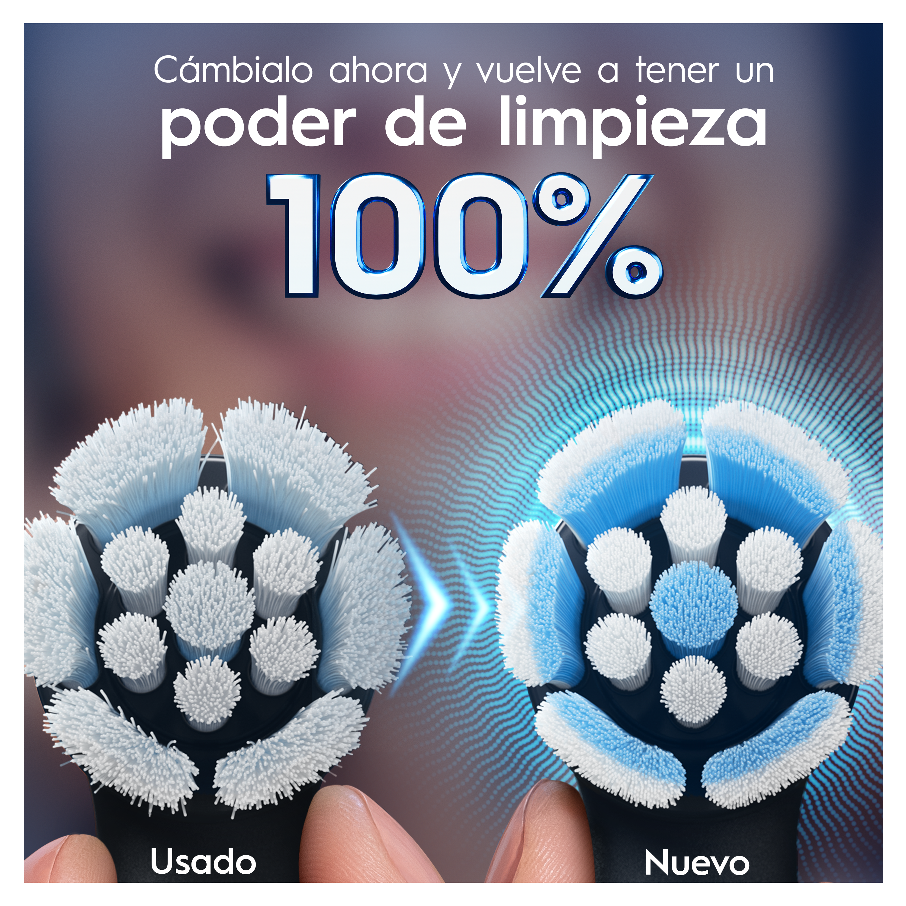 Oral-B iO Recambios Gentle Care en Negro - Pack de 6