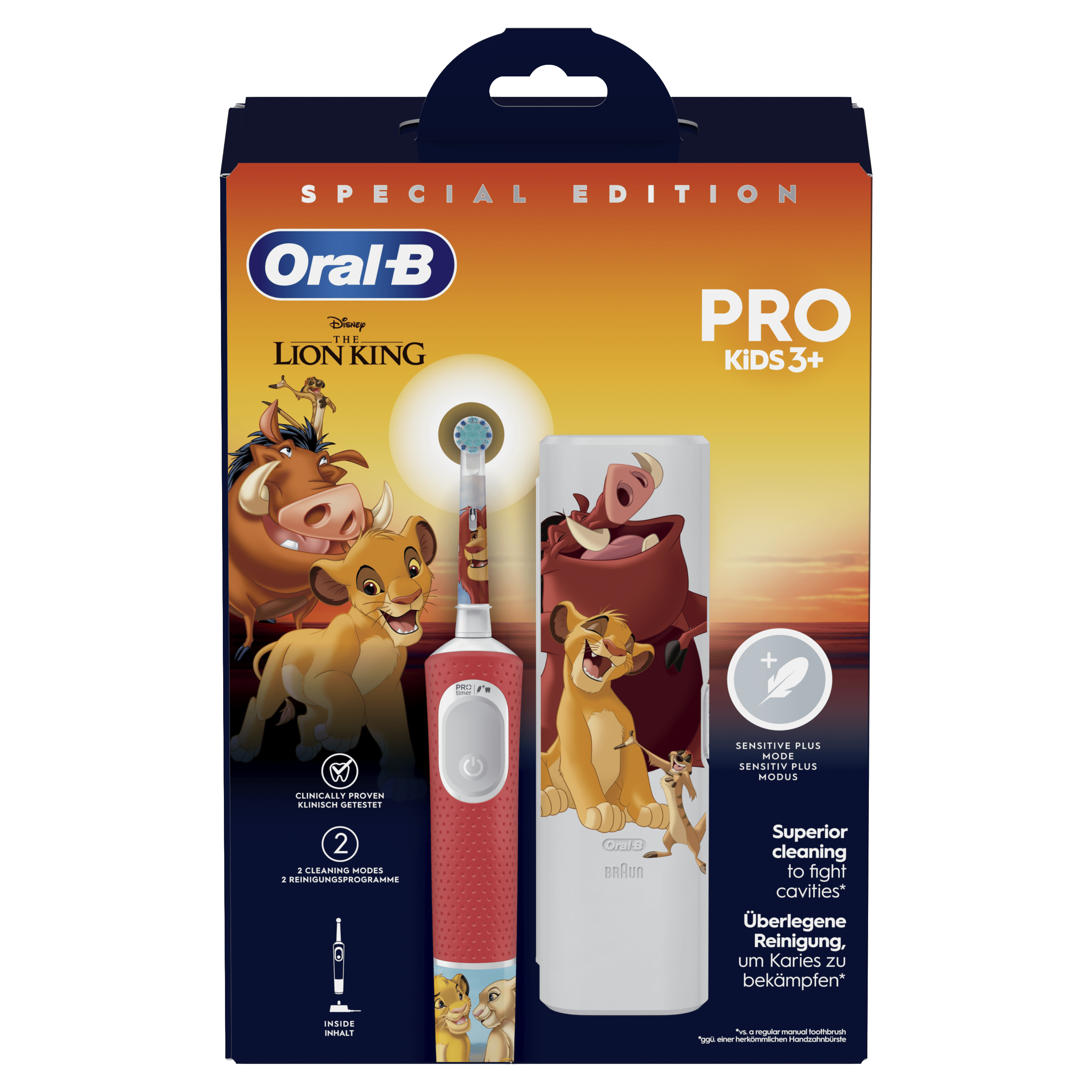 Oral-B Pro Kids Rey León Cepillo Eléctrico con 1+8 Recambios