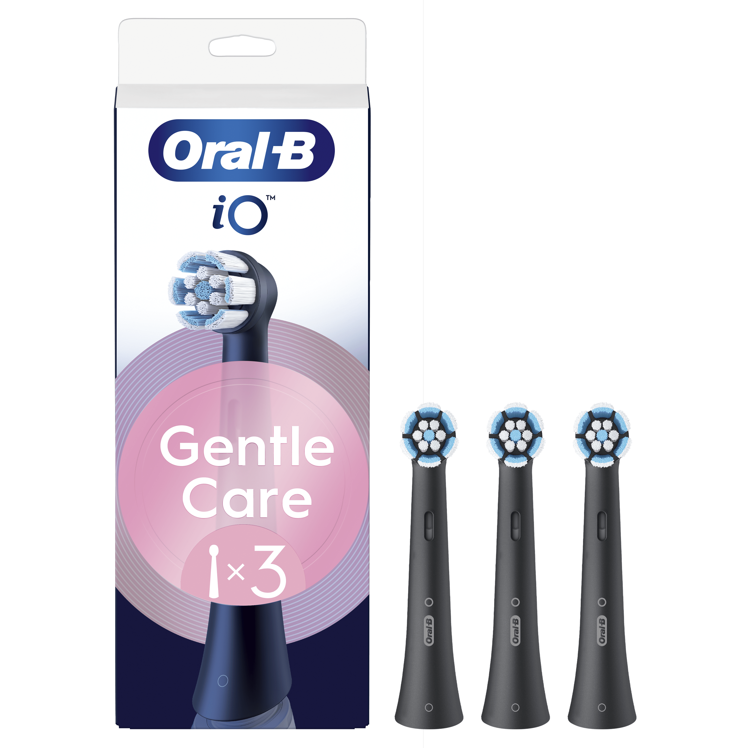 Oral-B iO 2 Pack de Cepillo Eléctrico Rosa con 1+3 cabezal y estuche de viaje