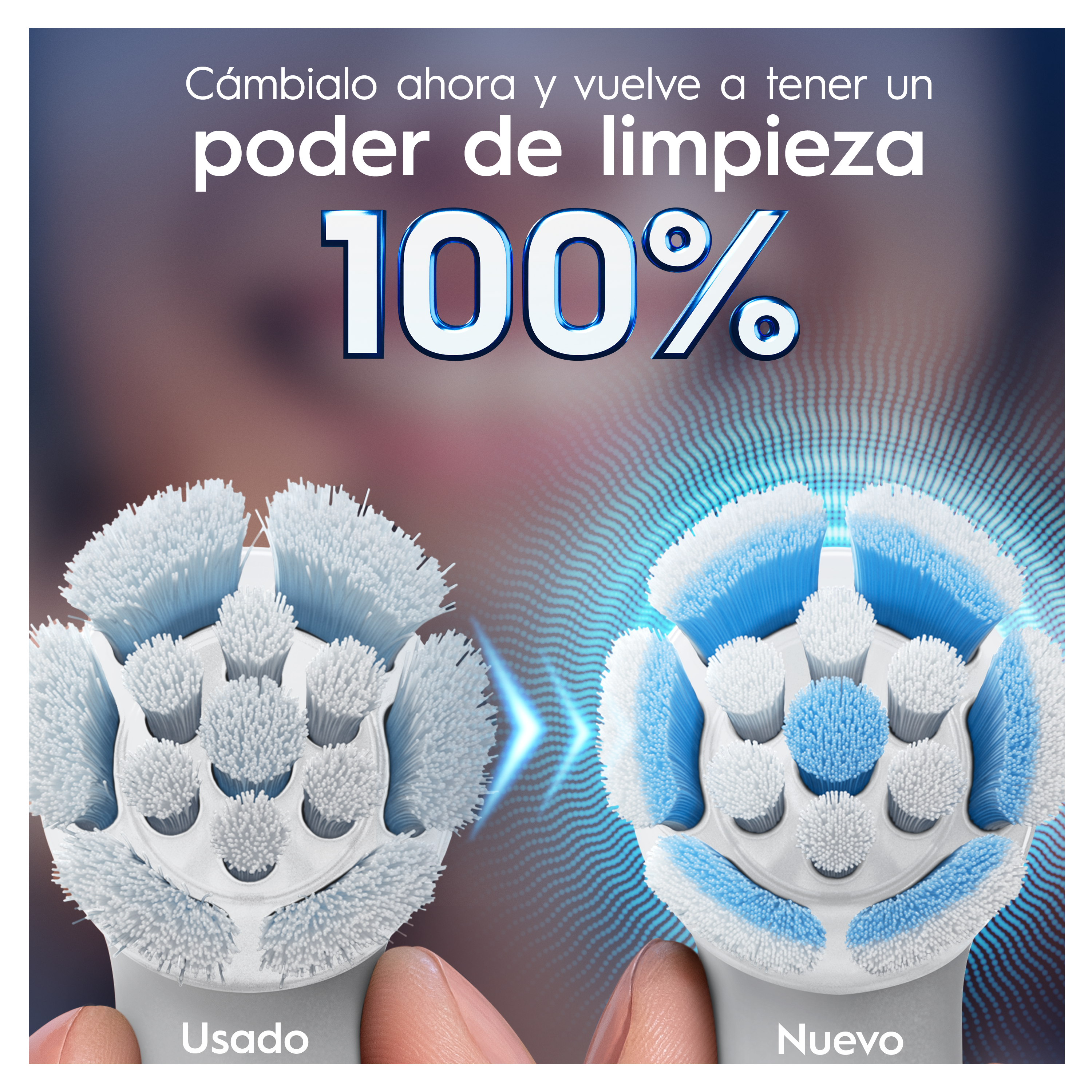 Oral-B iO Recambios Gentle Care en Blanco - Pack de 8