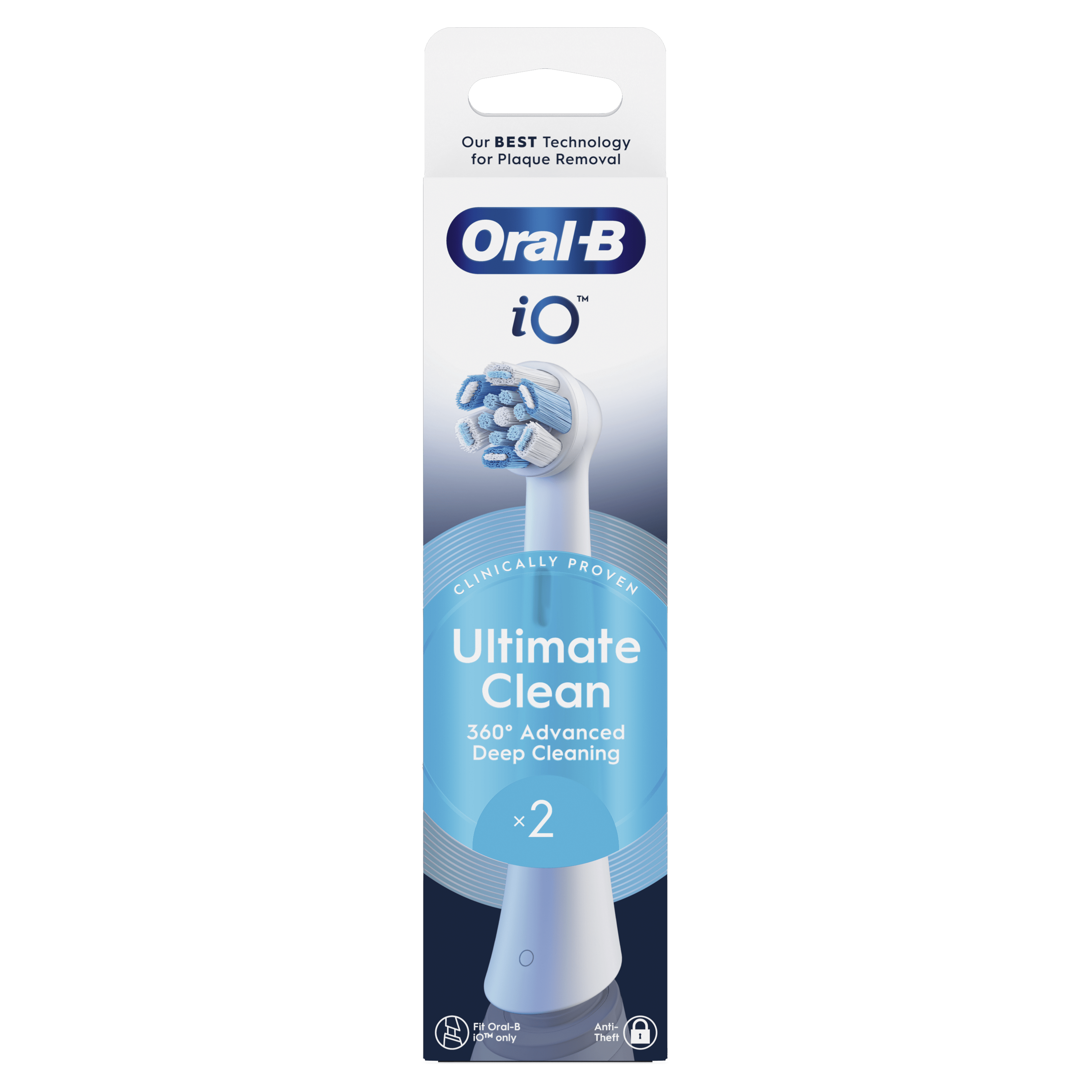 Oral-B iO 3 Pack Dúo de Cepillos Eléctricos Negro y Azul con 2+4 cabezales y estuche de viaje