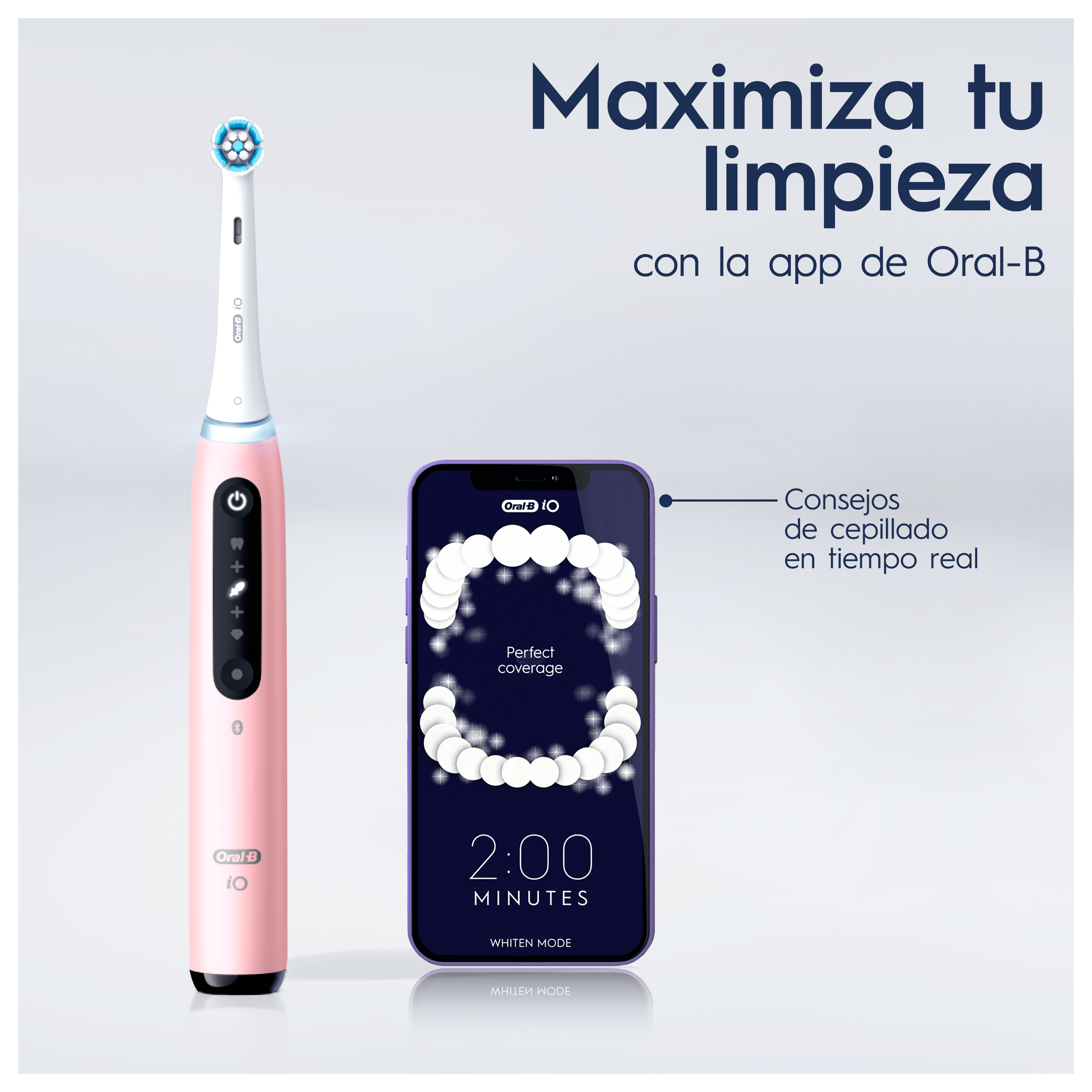 Oral-B iO 5 Cepillo Eléctrico Rosa con 1+2 cabezal