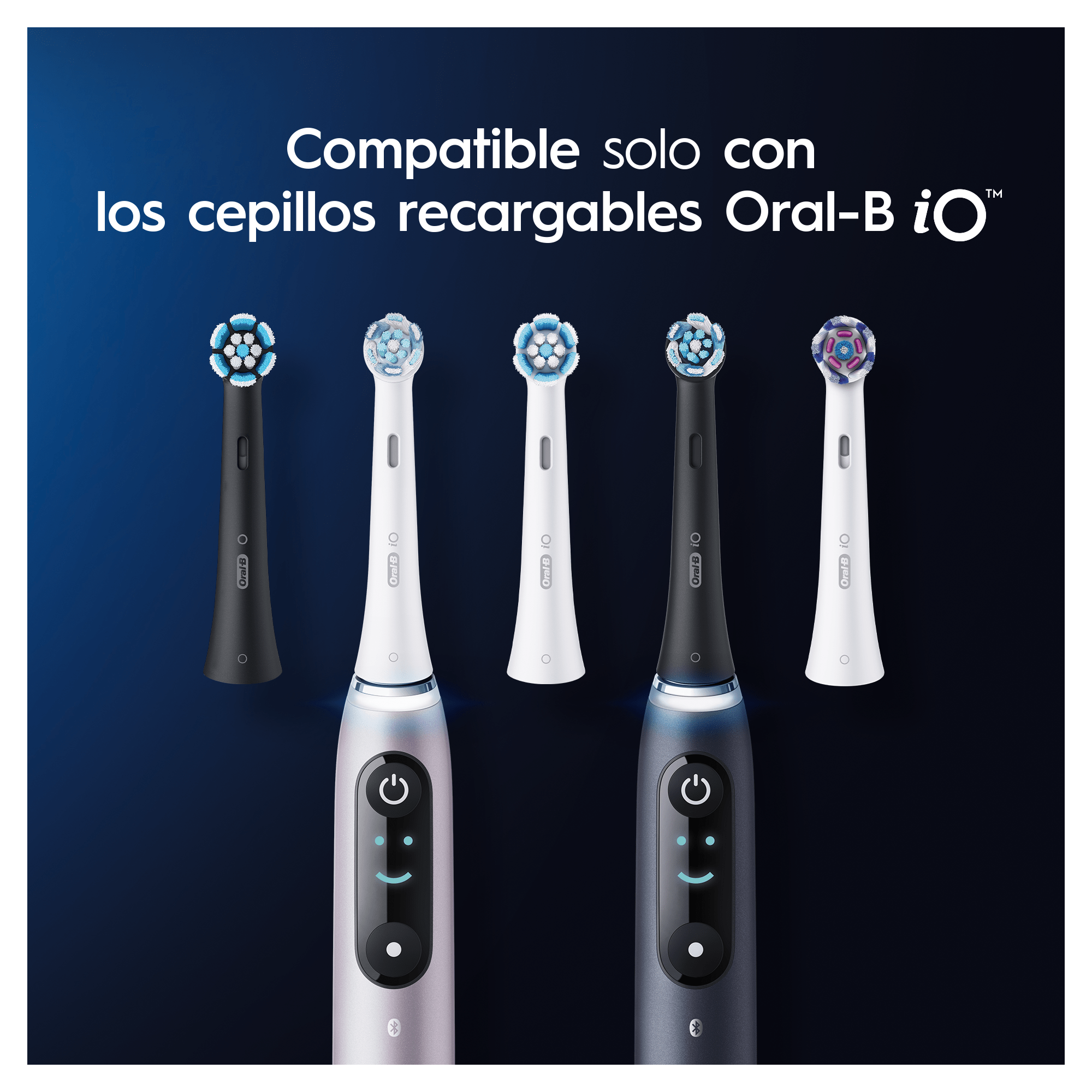 Oral-B iO 9 Pack de Cepillo Eléctrico Negro con 3 + 4 Recambios