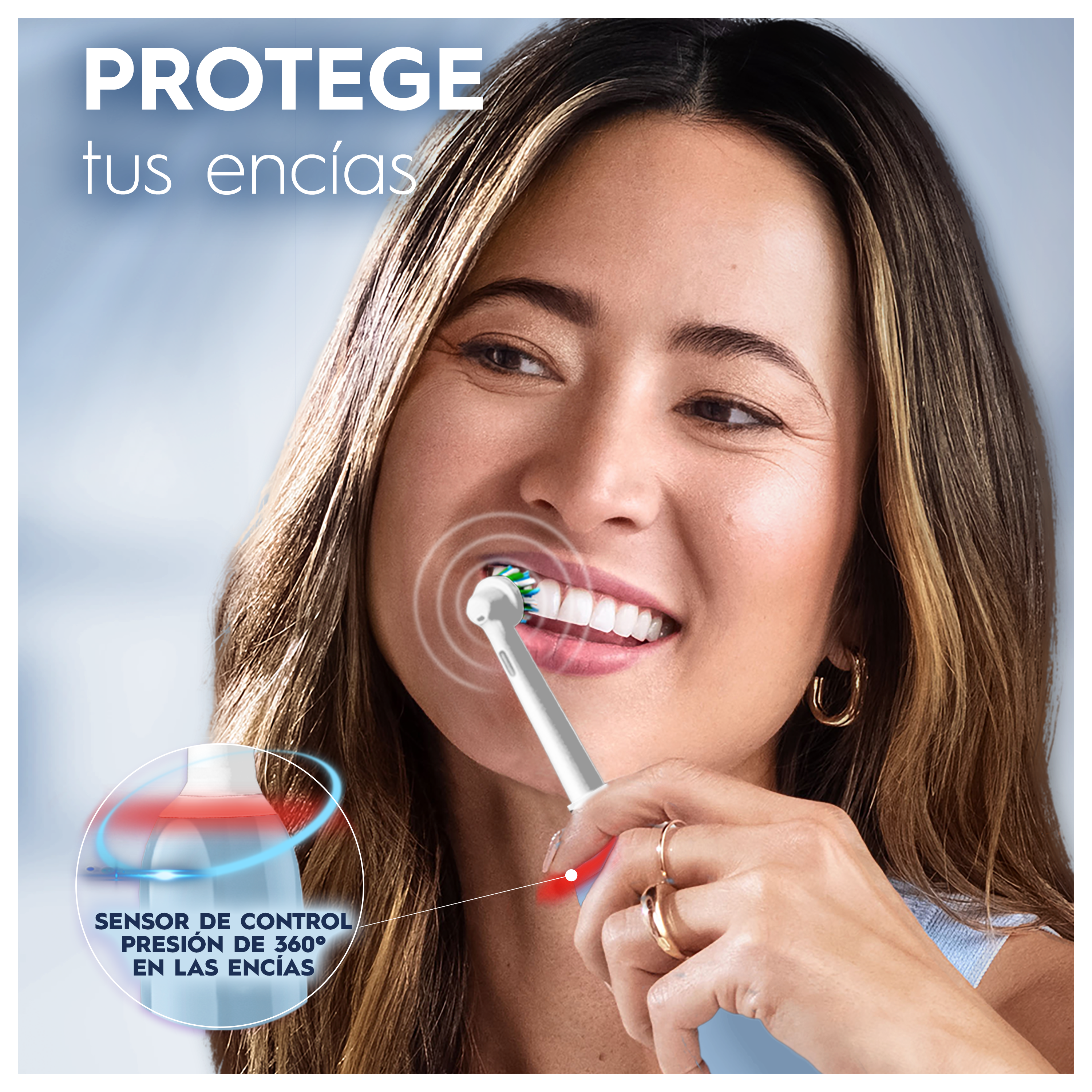 Oral-B Pro 3 Cepillo Eléctrico Azul con 2 Cabezales