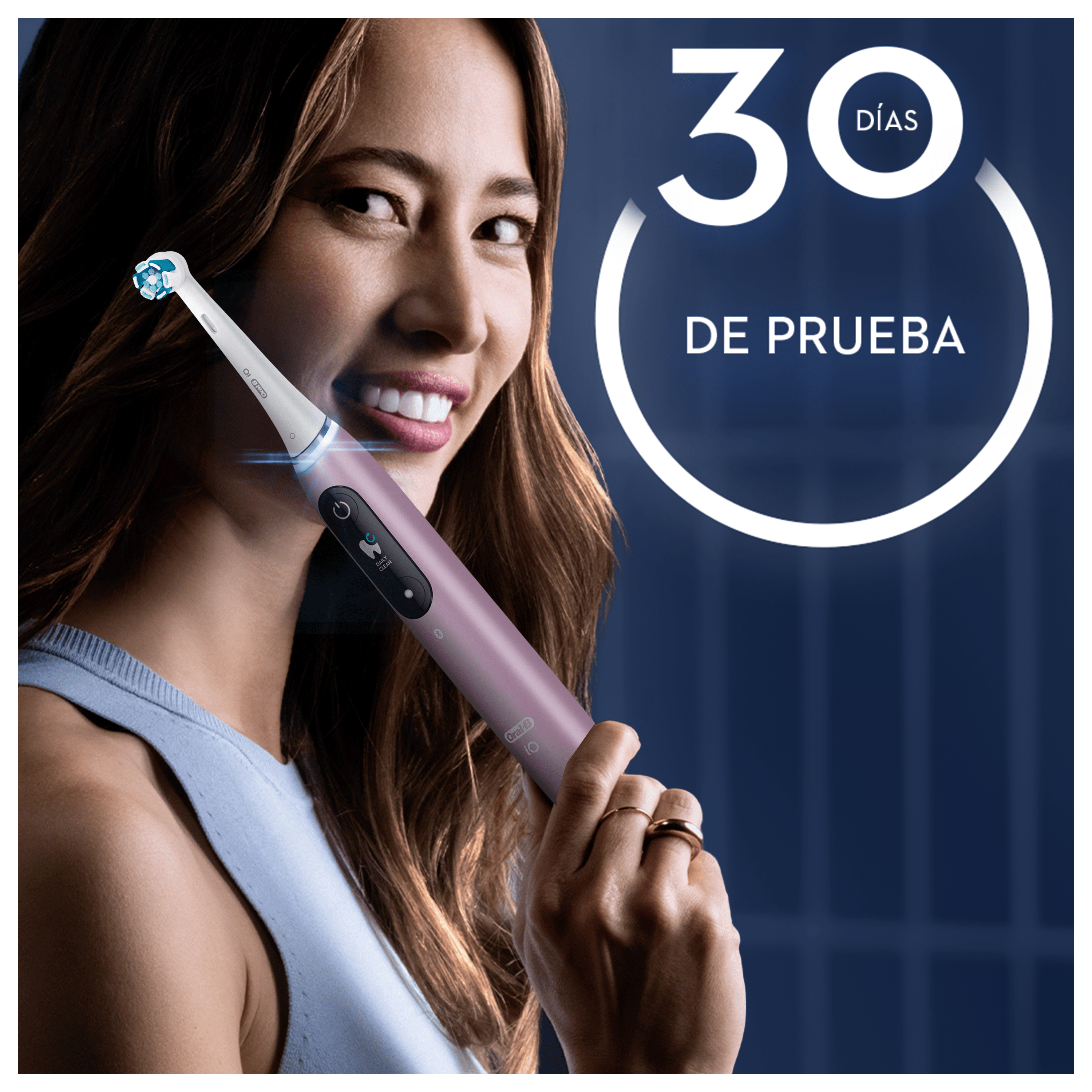 Oral-B iO 9 Pack de Cepillo Eléctrico Rosa con 3 Recambios