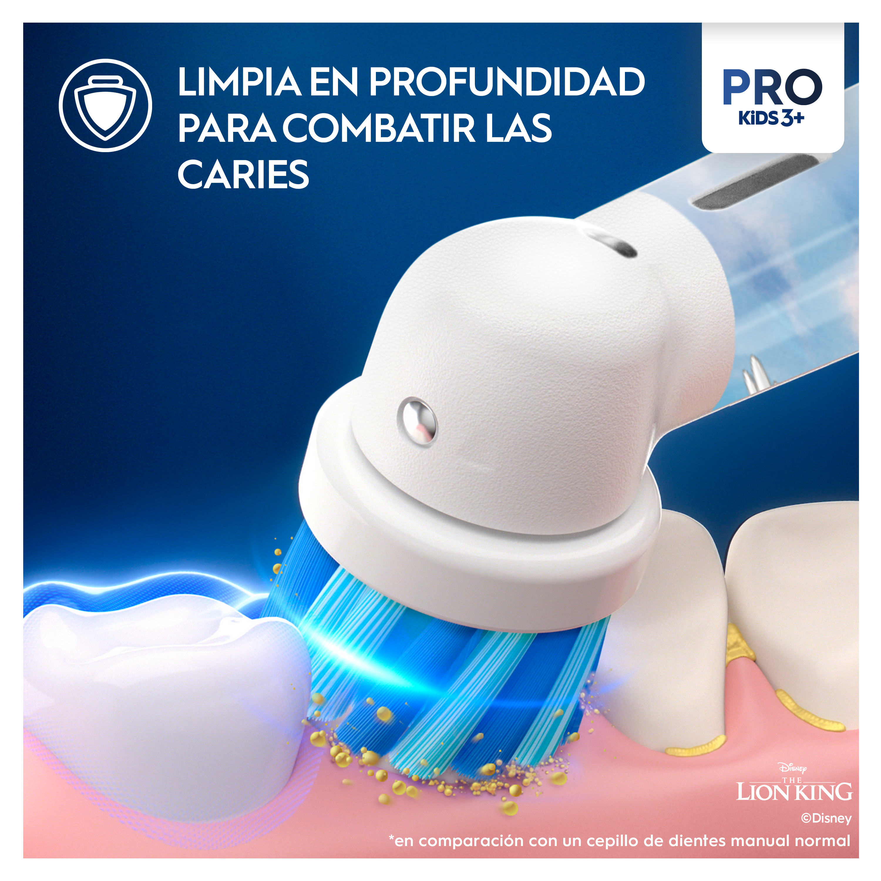 Oral-B Pro Kids Rey León Cepillo Eléctrico con 1 Recambio