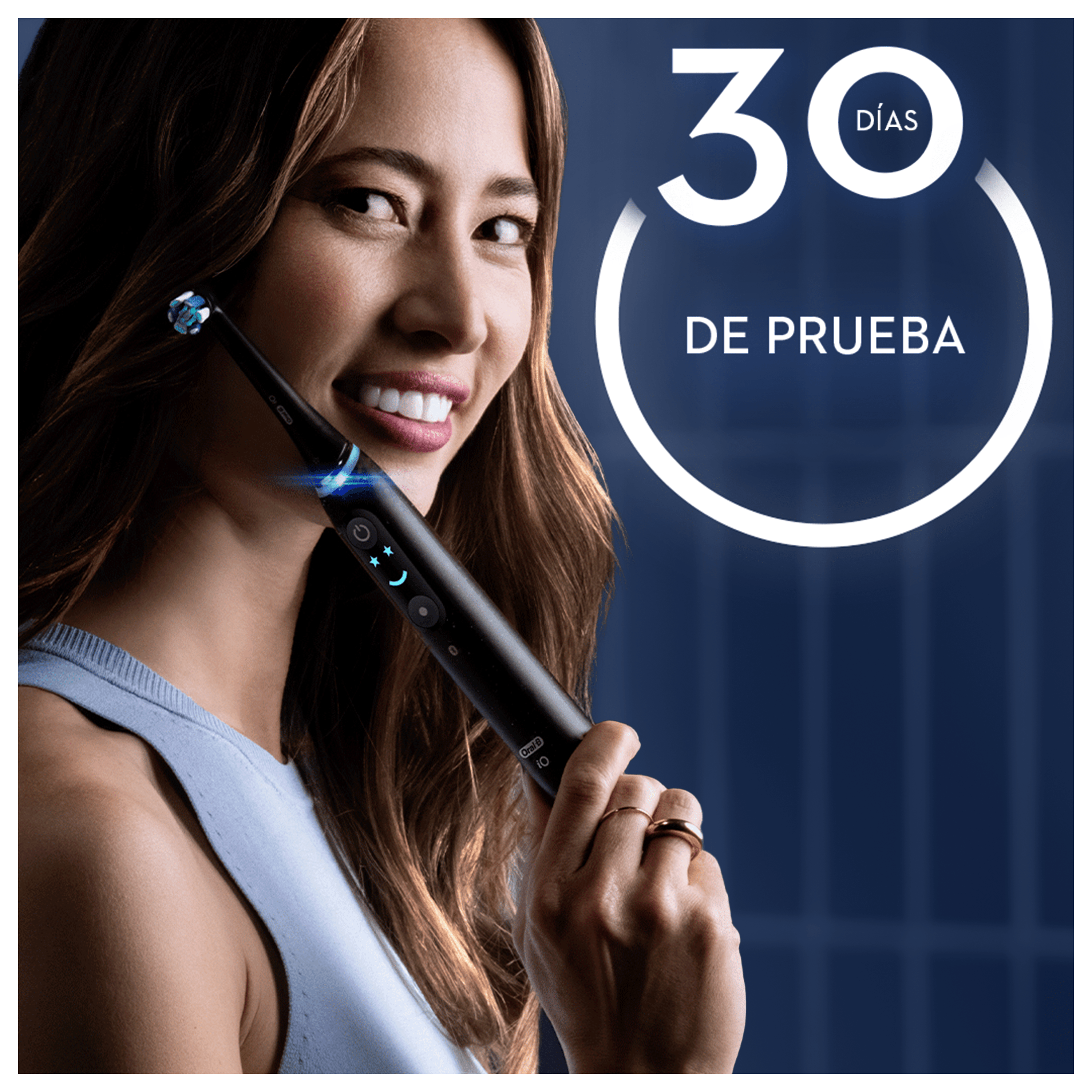 Oral-B iO 9 Pack de Cepillo Eléctrico Negro con 3 cabezales y cargador de viaje blanco