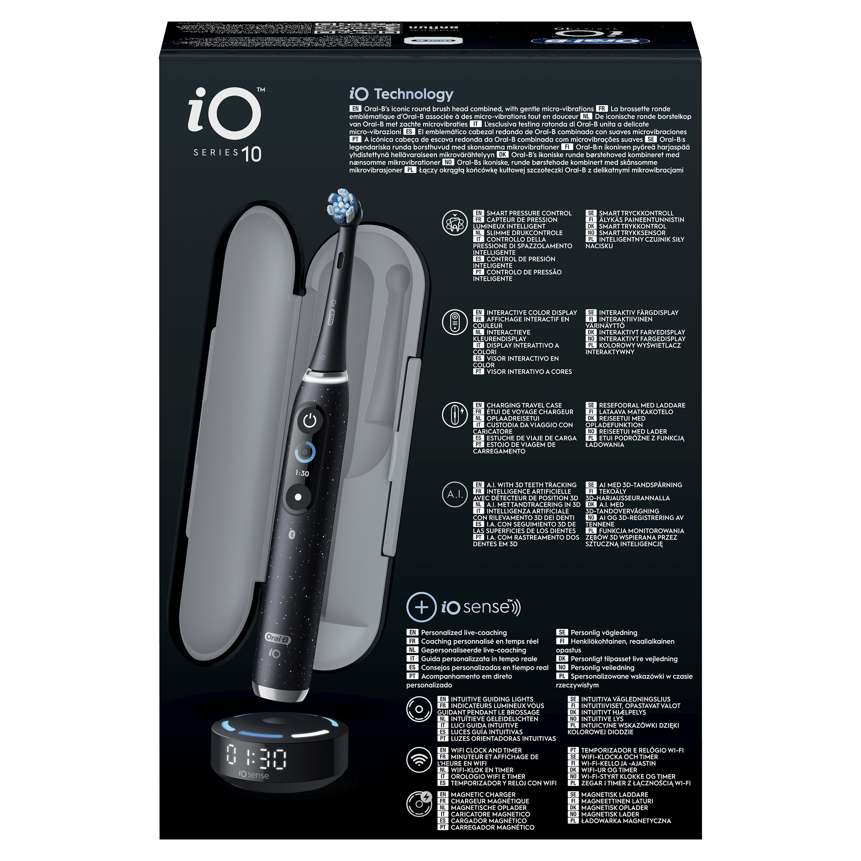Oral-B iO 10 Cepillo Eléctrico Negro Edición Especial con 1 cabezal