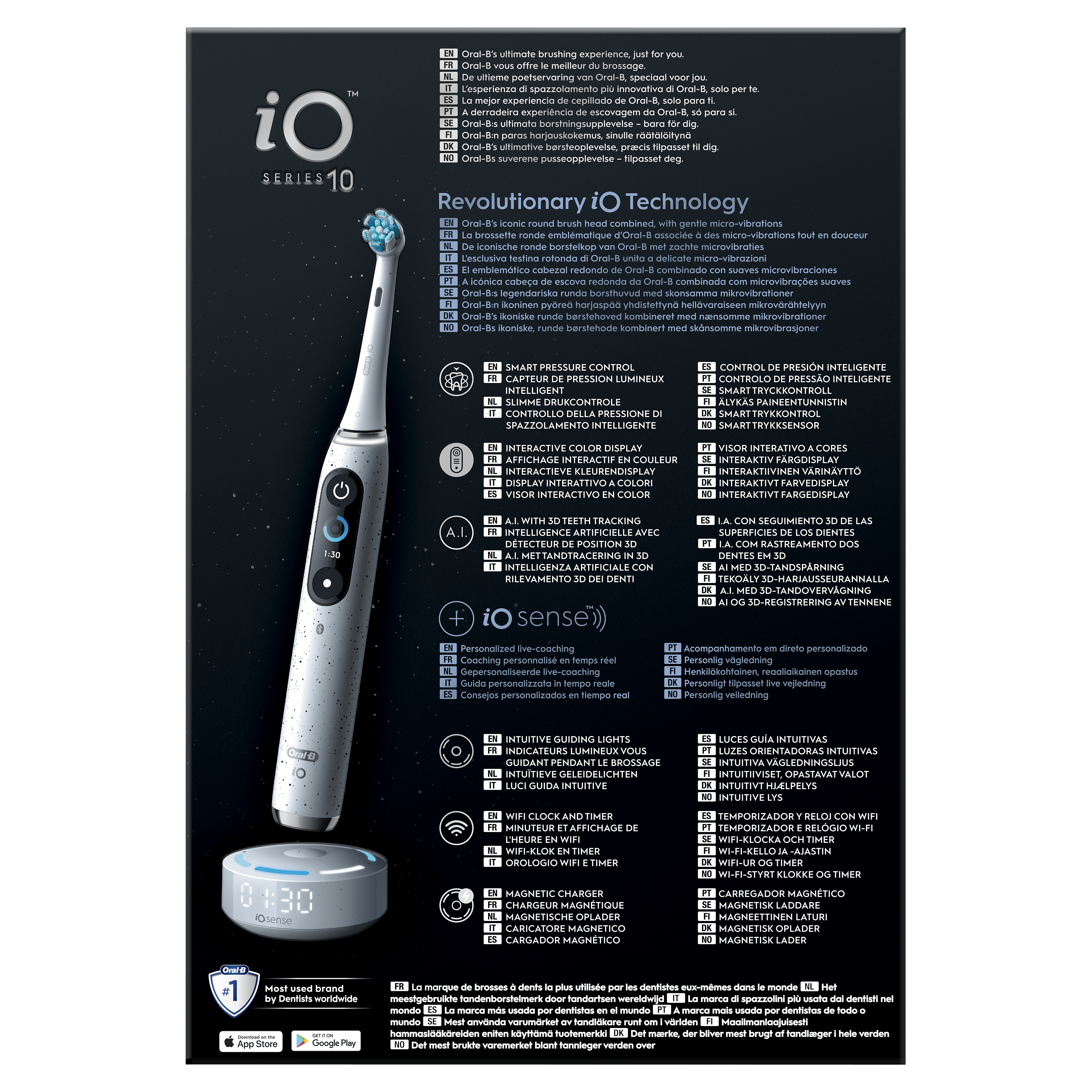 Oral-B iO 10 Cepillo Eléctrico Blanco con 1 cabezal