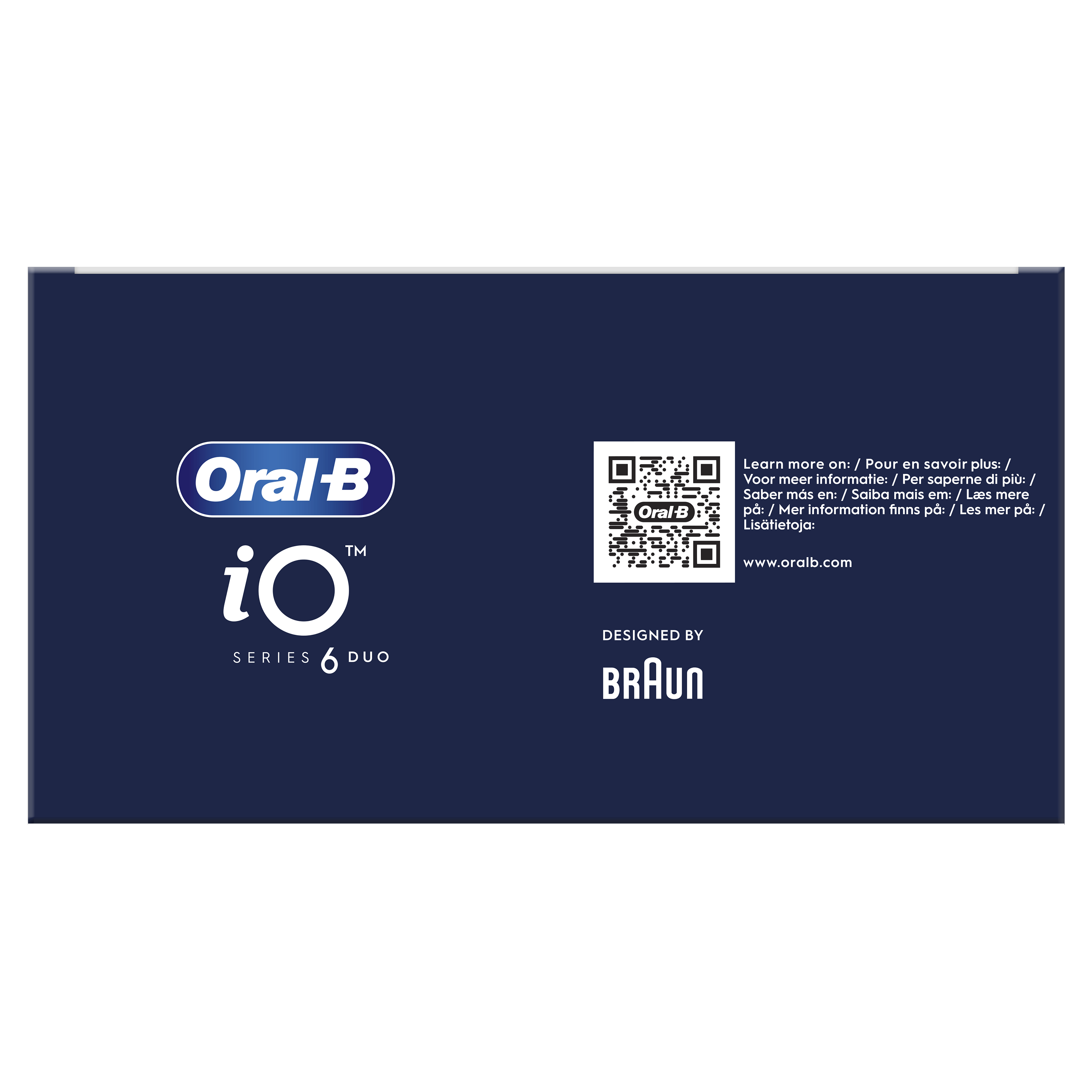 Oral-B iO6 Pack Dúo de Cepillos Eléctricos Blanco y Rosa con 3 cabezales