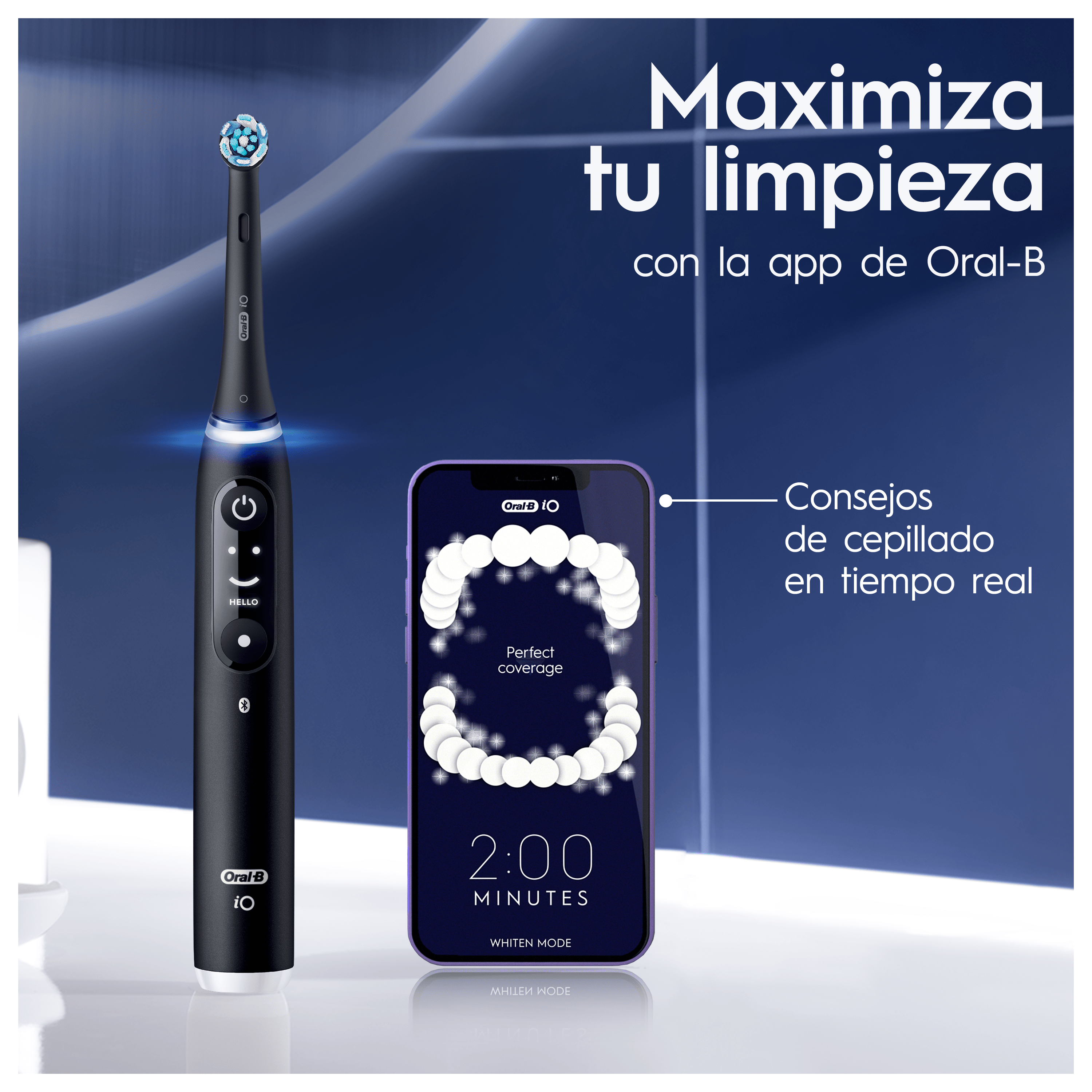 Oral-B iO 6 Cepillo Eléctrico Negro con 2 cabezales