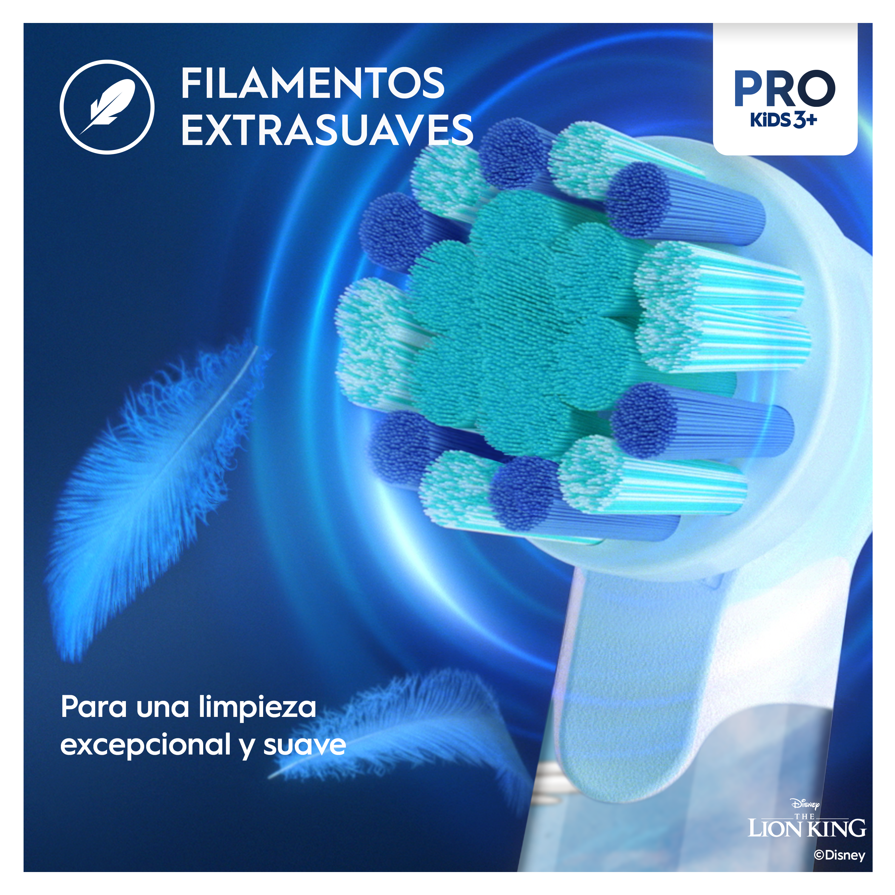 Oral-B Pro Kids Rey León Cepillo Eléctrico con 1+8 Recambios