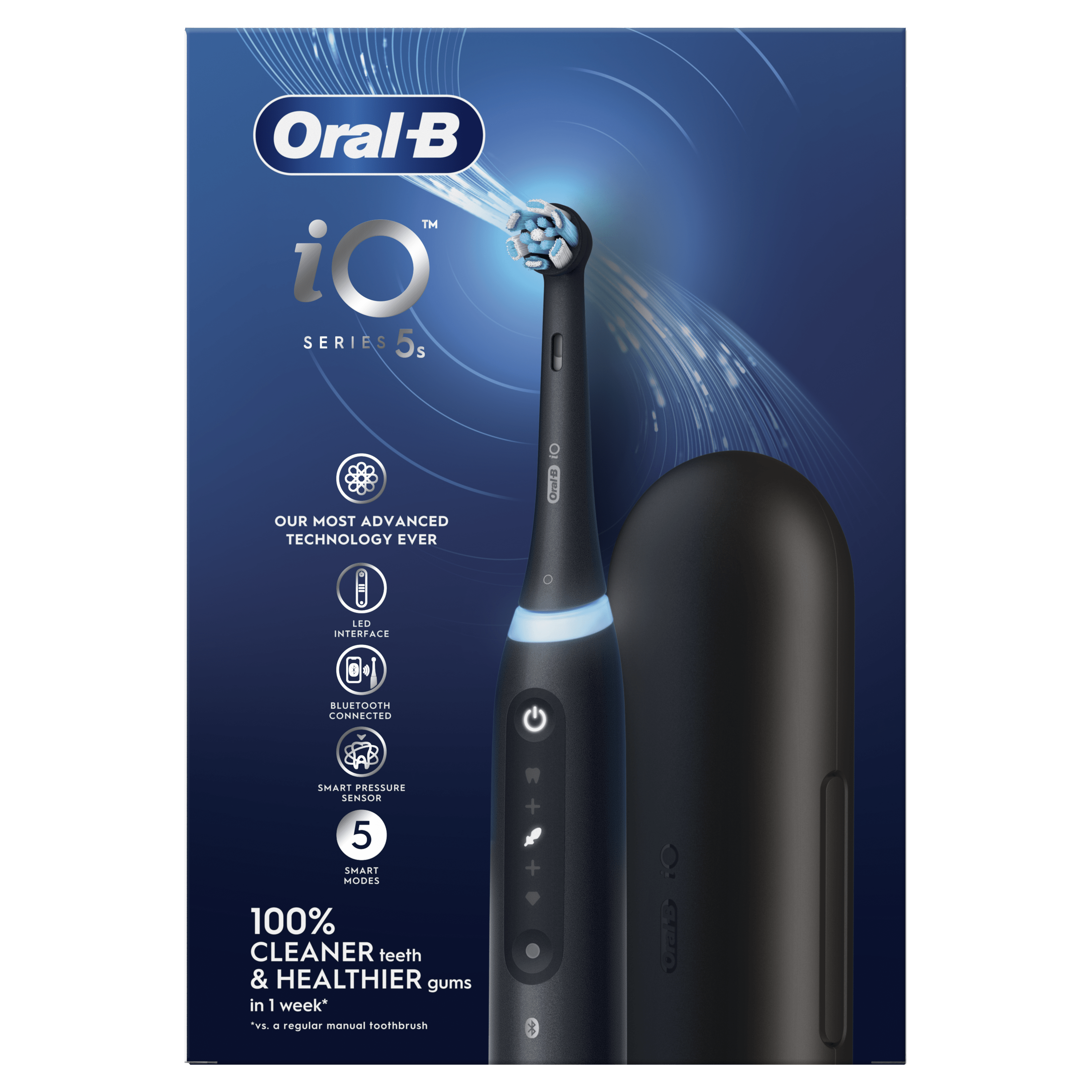 Oral-B iO 5 Cepillo Eléctrico Negro con 1 cabezal