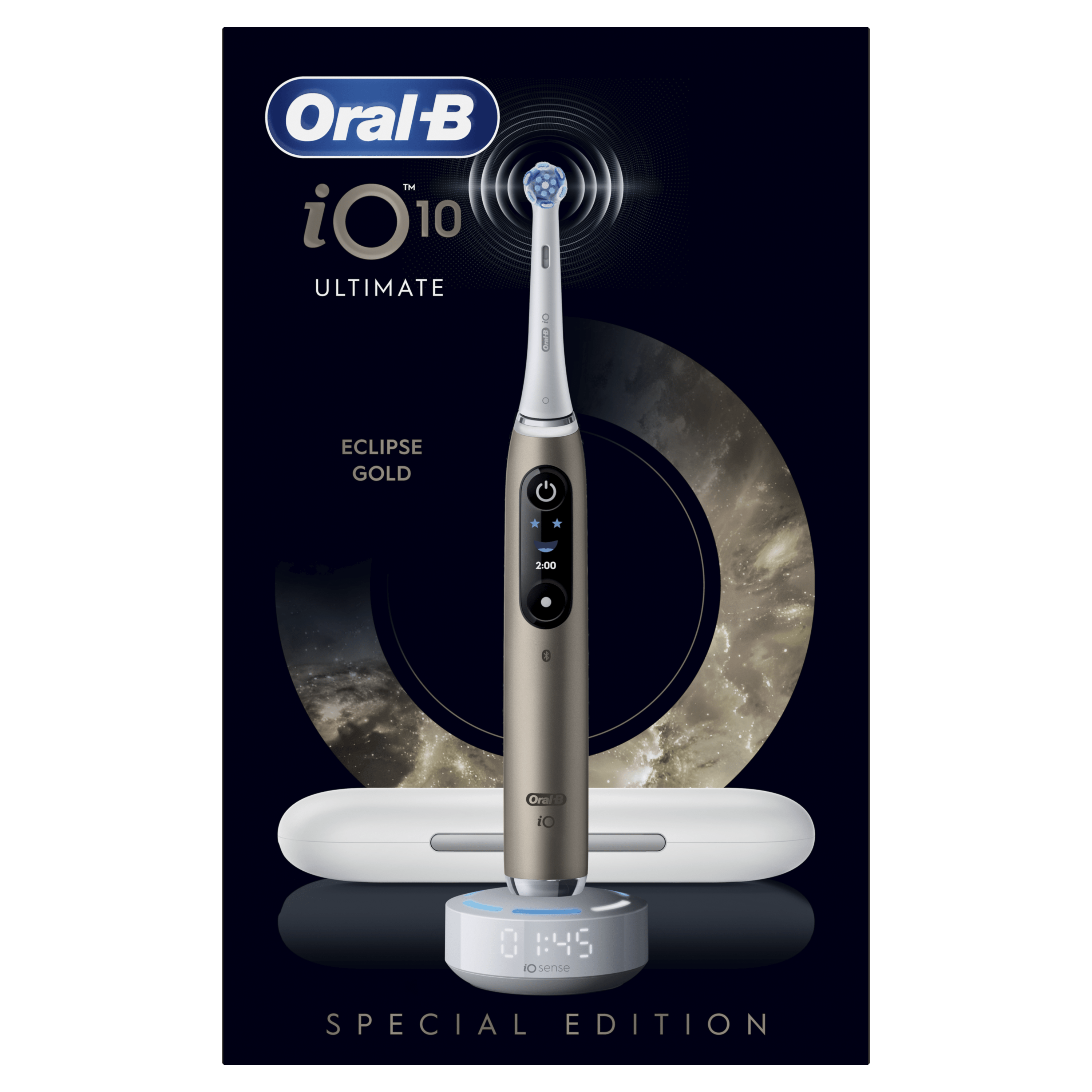 Oral-B iO 10 Gold Cepillo Eléctrico Edición Especial con 1+7 cabezales