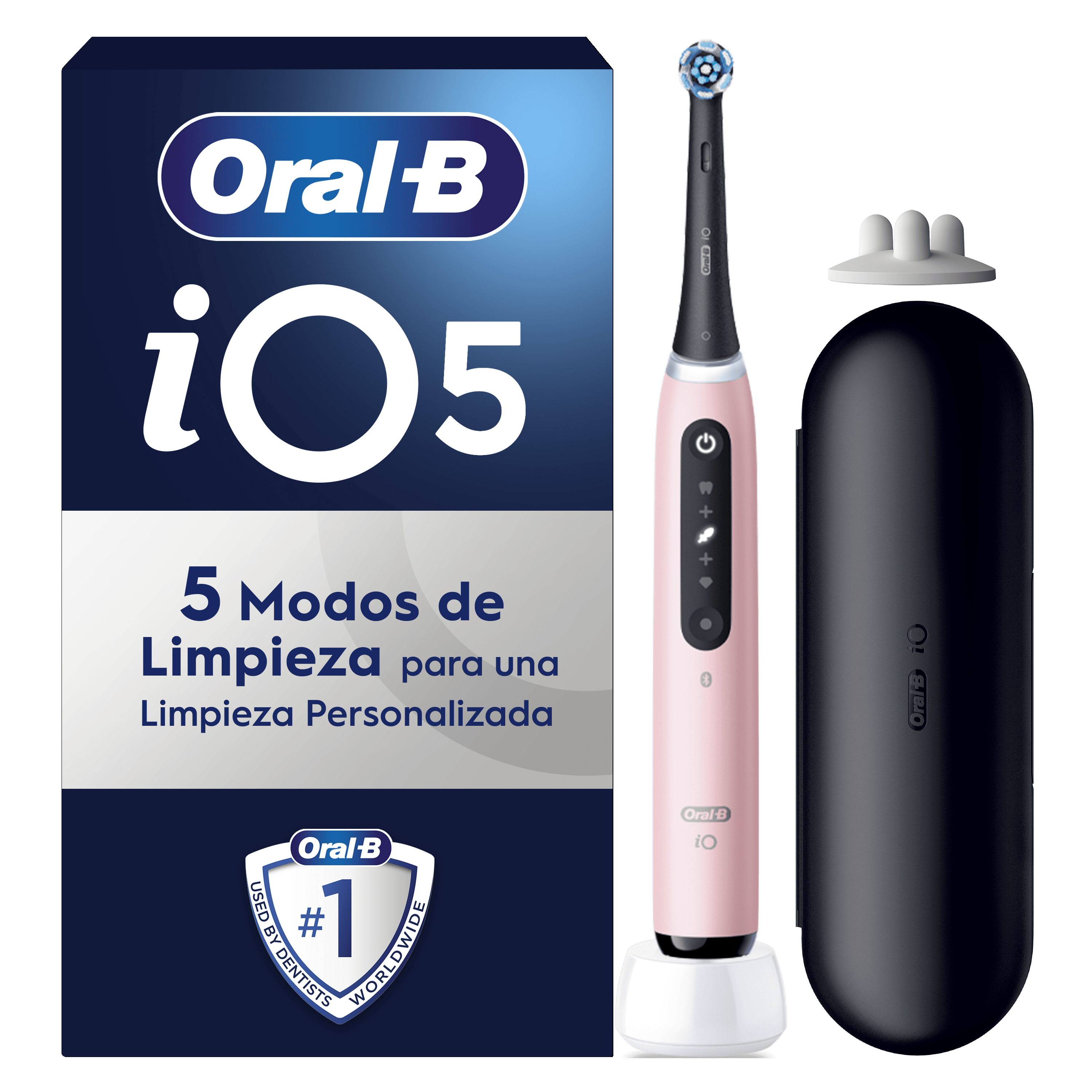Oral-B iO 5 Cepillo Eléctrico Rosa con 1+2 cabezal