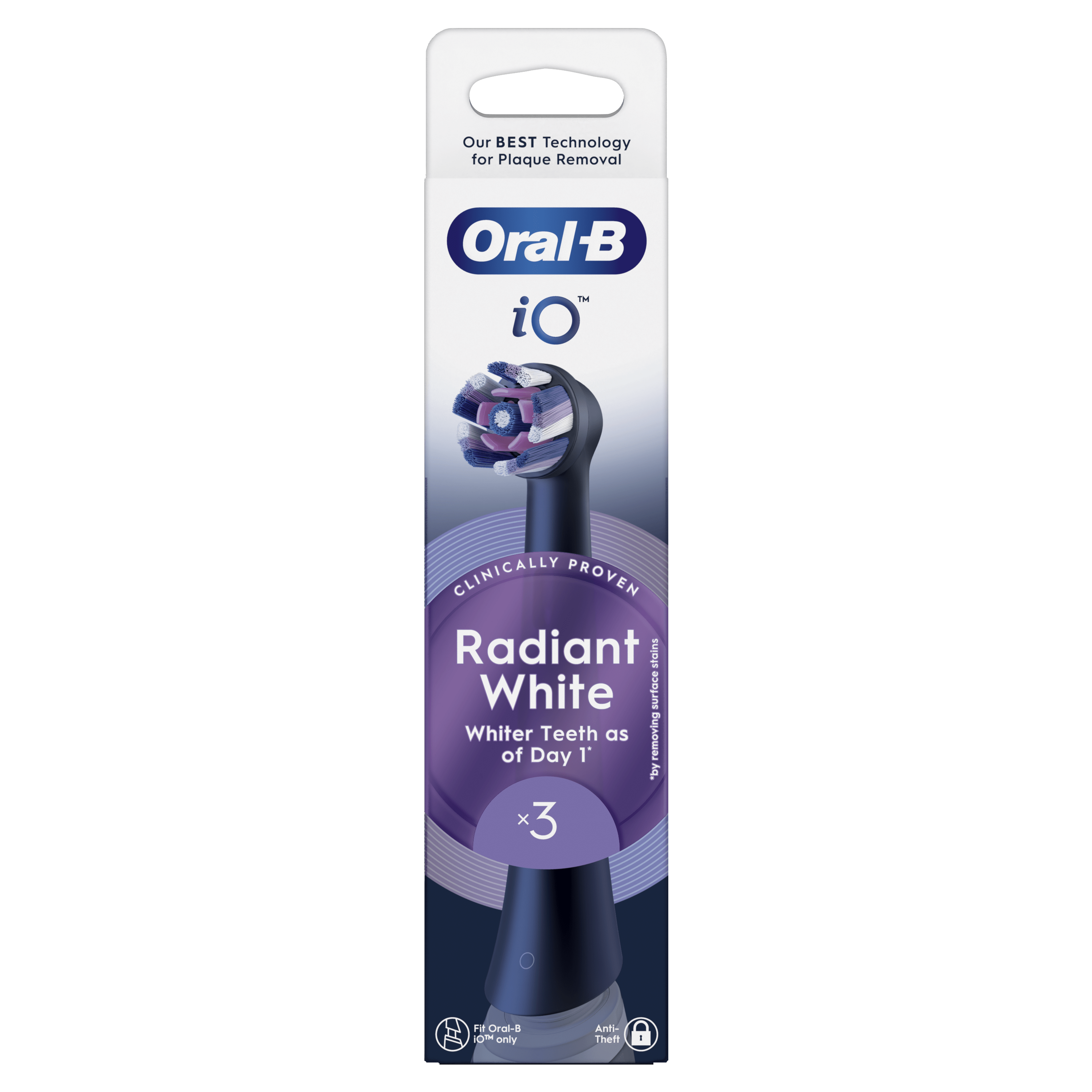 Oral-B iO Recambios Radiant White - Pack de 9