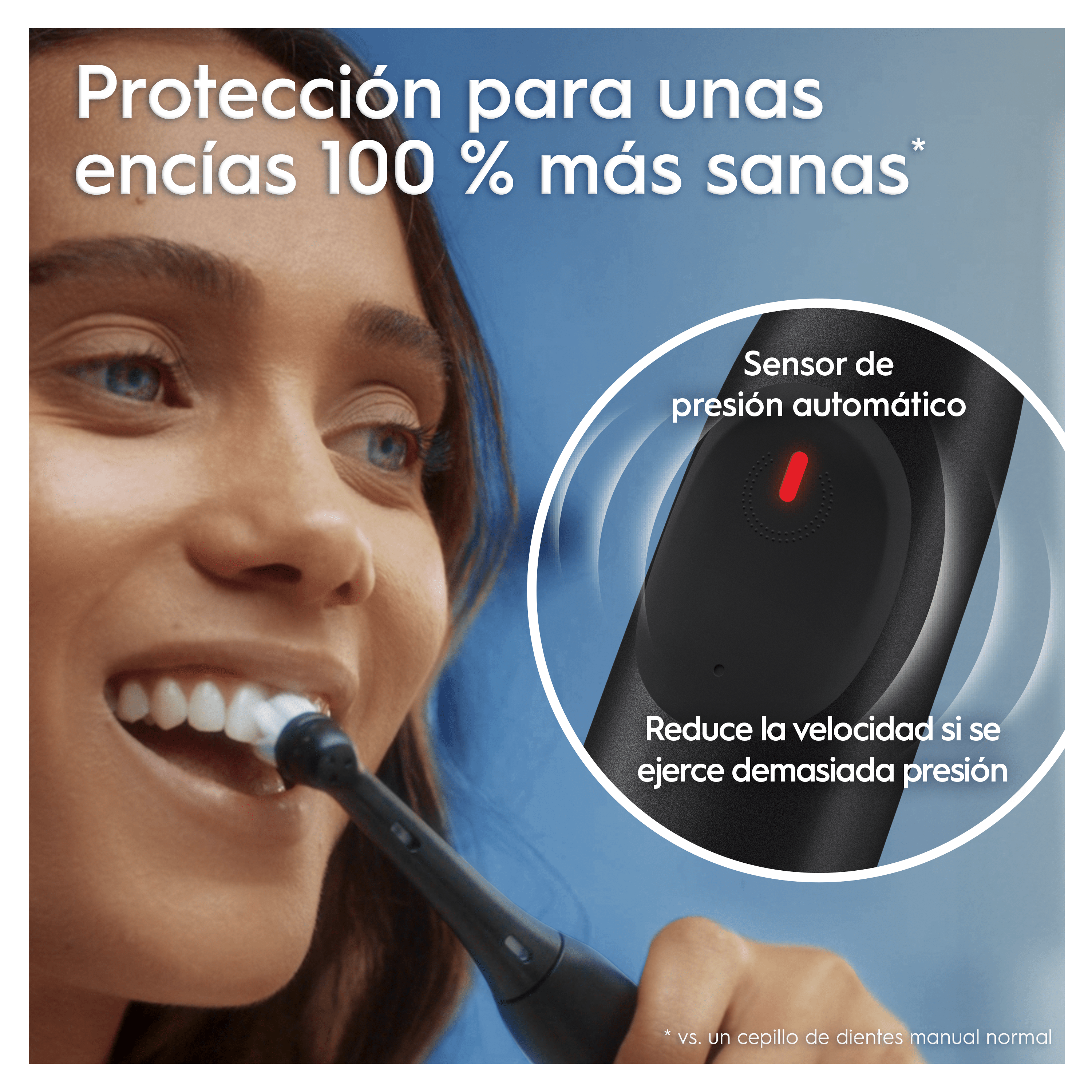 Oral-B iO 2 Pack de Cepillo Eléctrico Negro con 1 cabezal y estuche de viaje