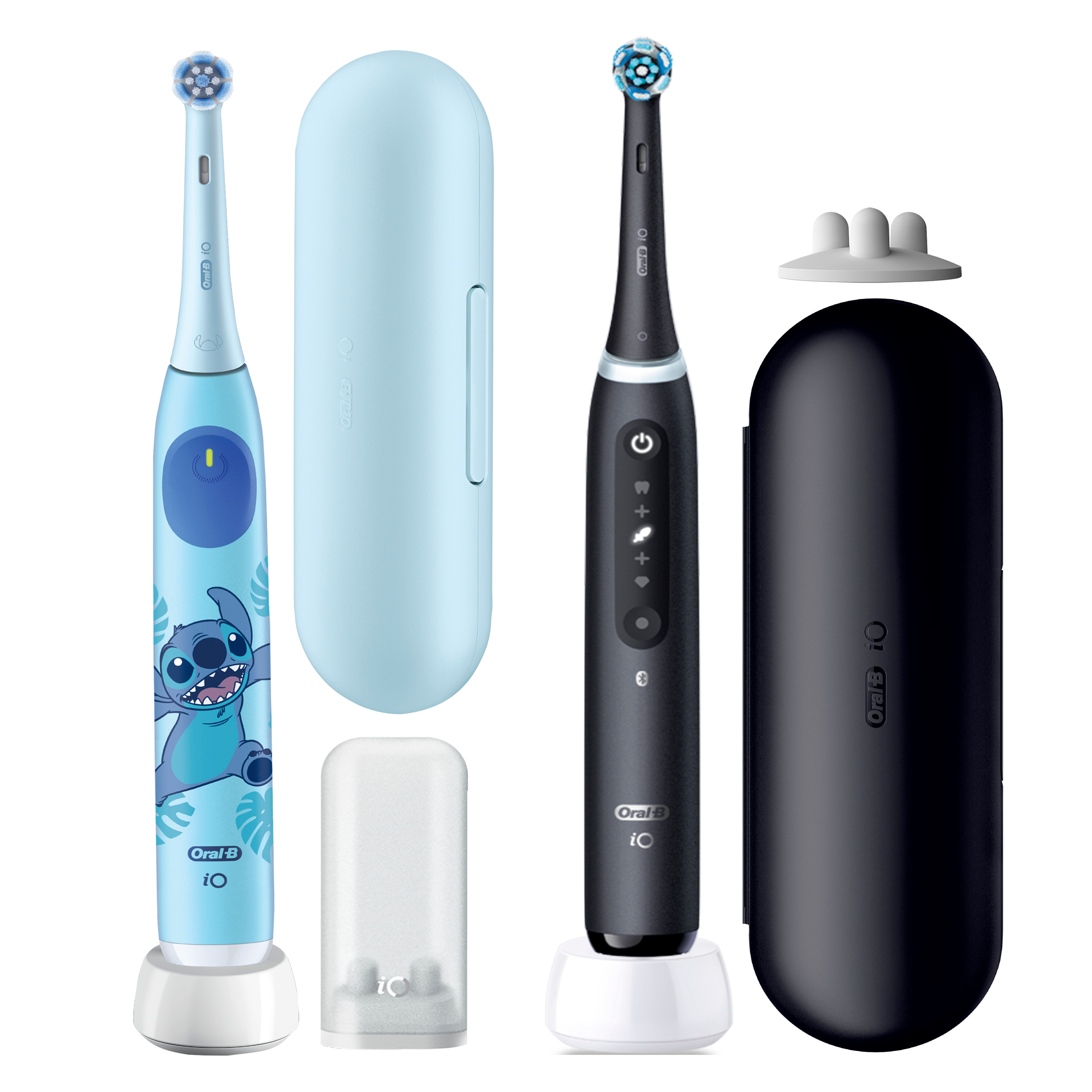 Oral-B Pack Cepillos Eléctricos iO5 Negro + iO Niños Stitch