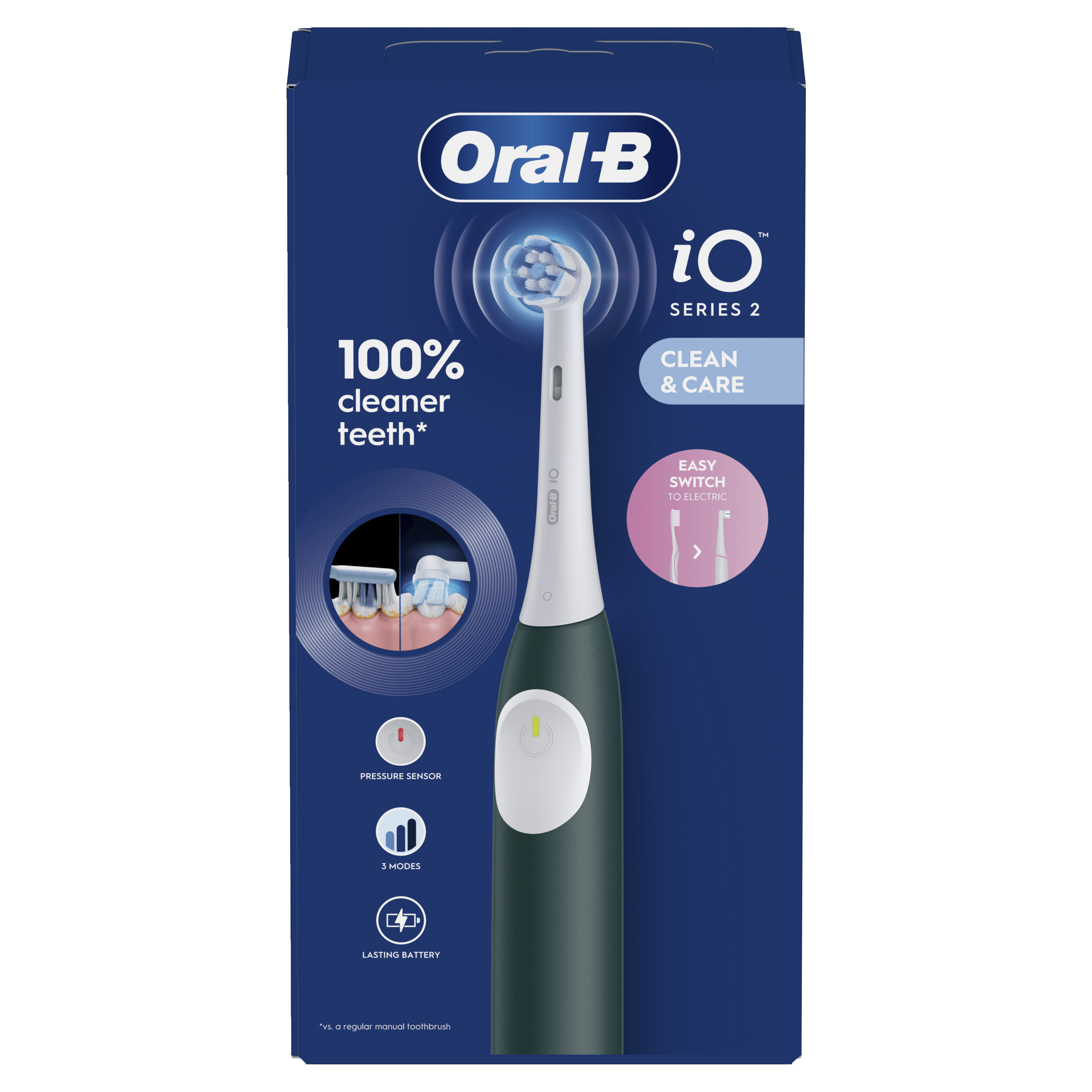 Oral-B iO 2 Cepillo Eléctrico Verde Bosque con 1 cabezal