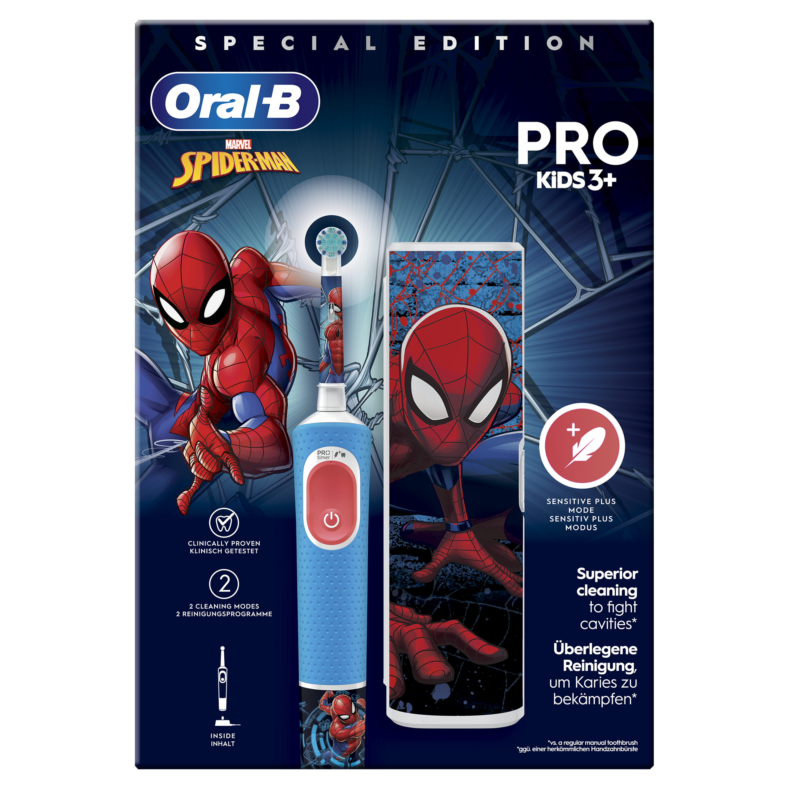 Oral-B Pro Kids Spiderman Cepillo Eléctrico con 1 Cabezal