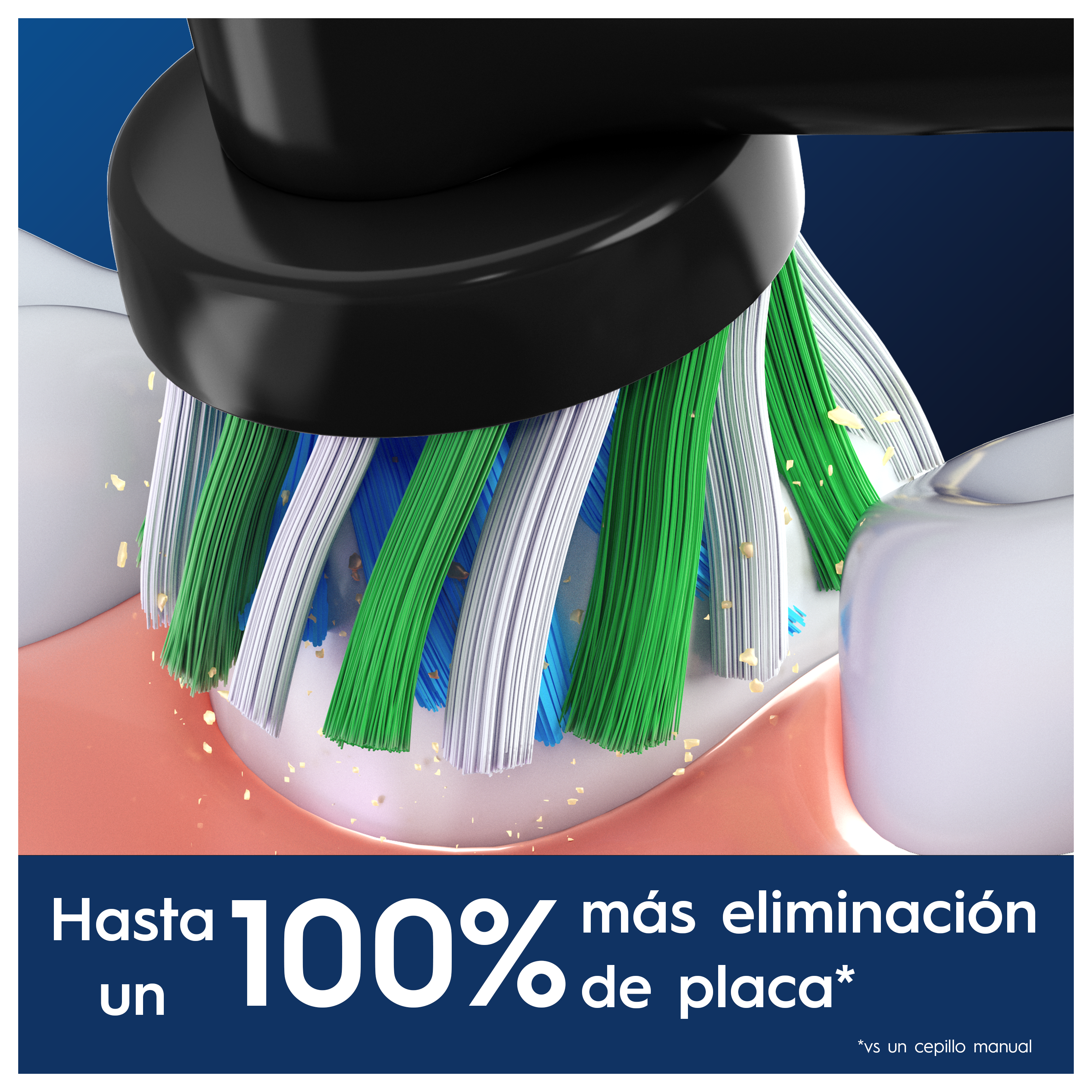 Oral-B Recambios Cross Action en Negro - Pack de 8