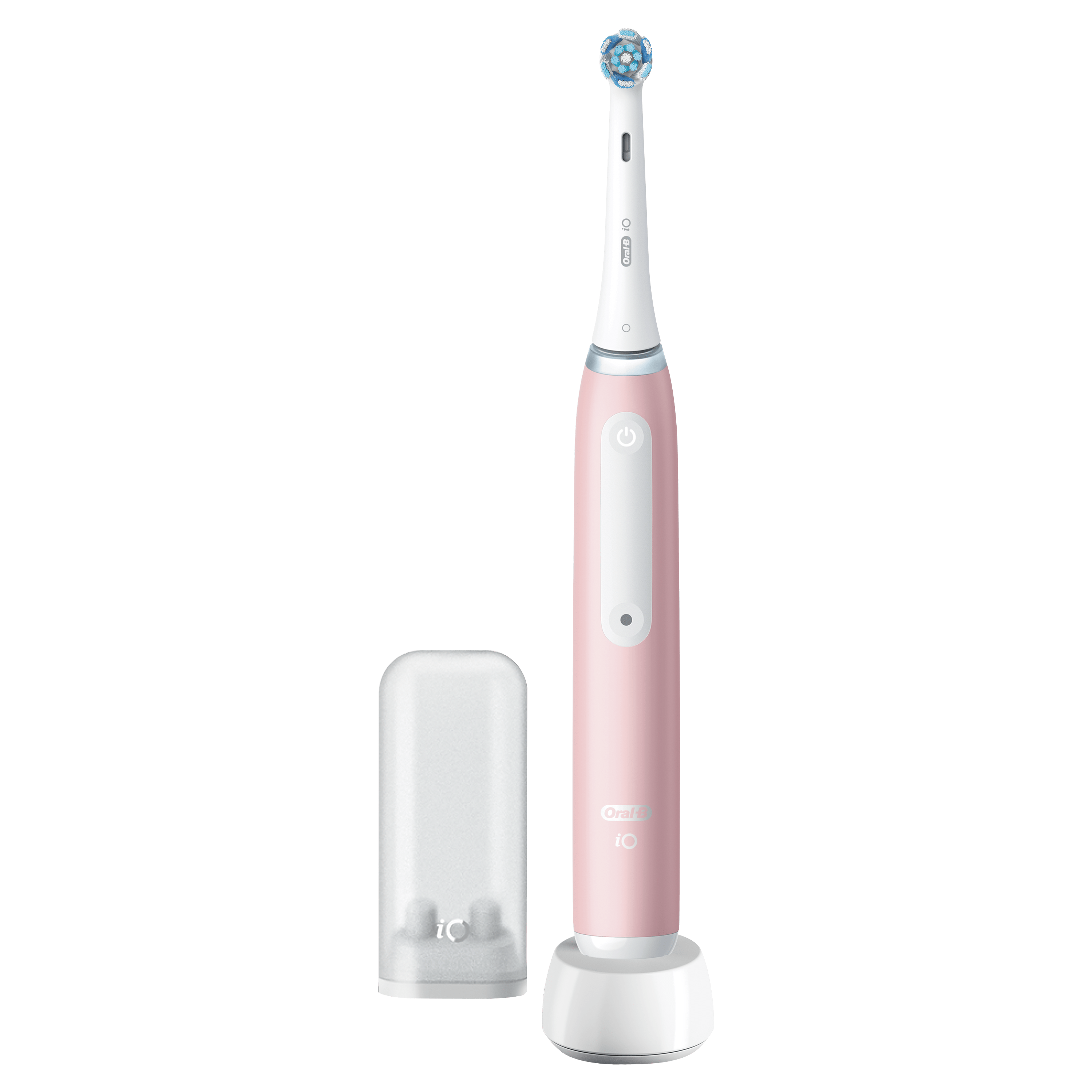 Oral-B iO 3 Cepillo de Dientes Eléctrico Rosa, con 1 Cabezal, Diseñado por Braun