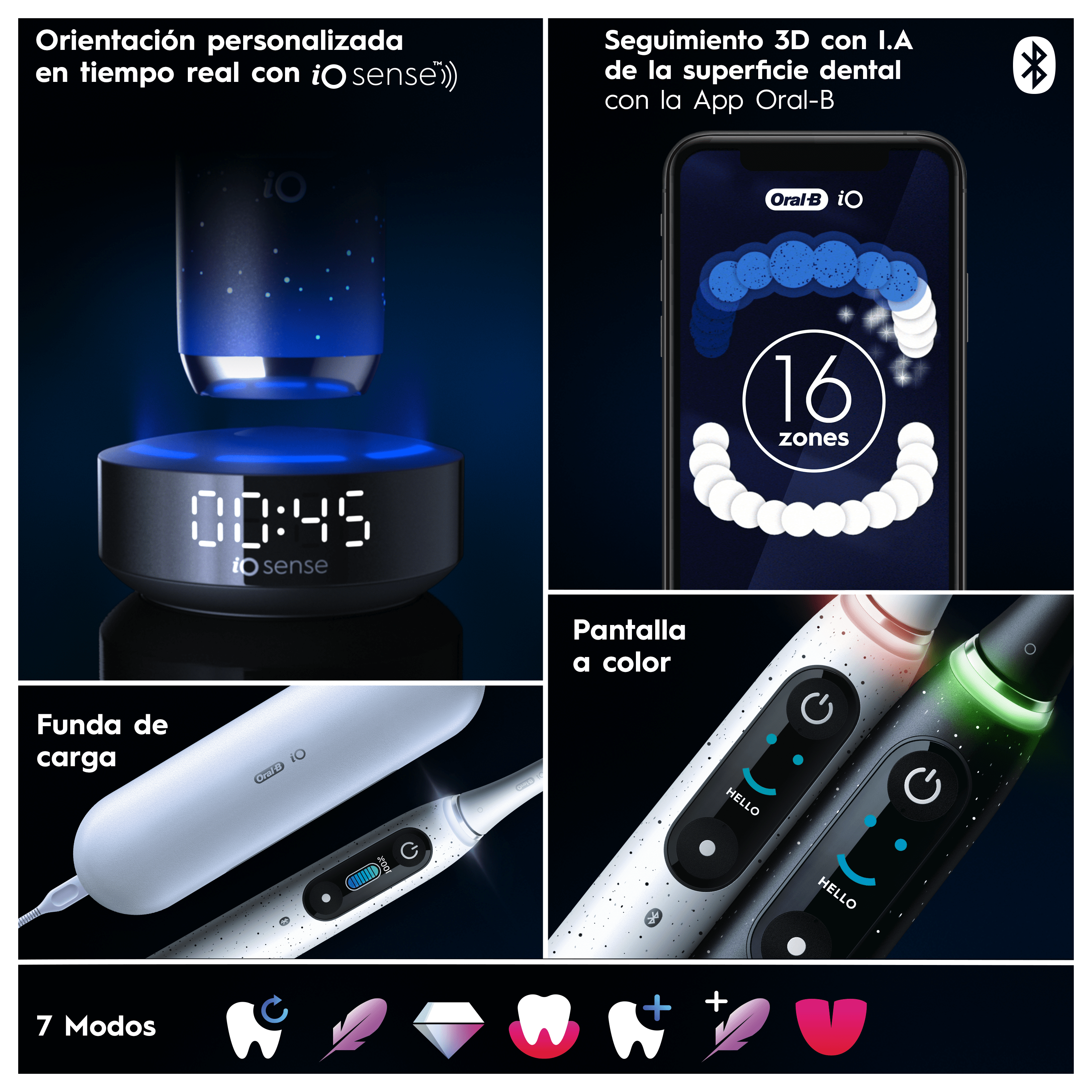 Oral-B iO 10 Cepillo Eléctrico Blanco con 1 cabezal