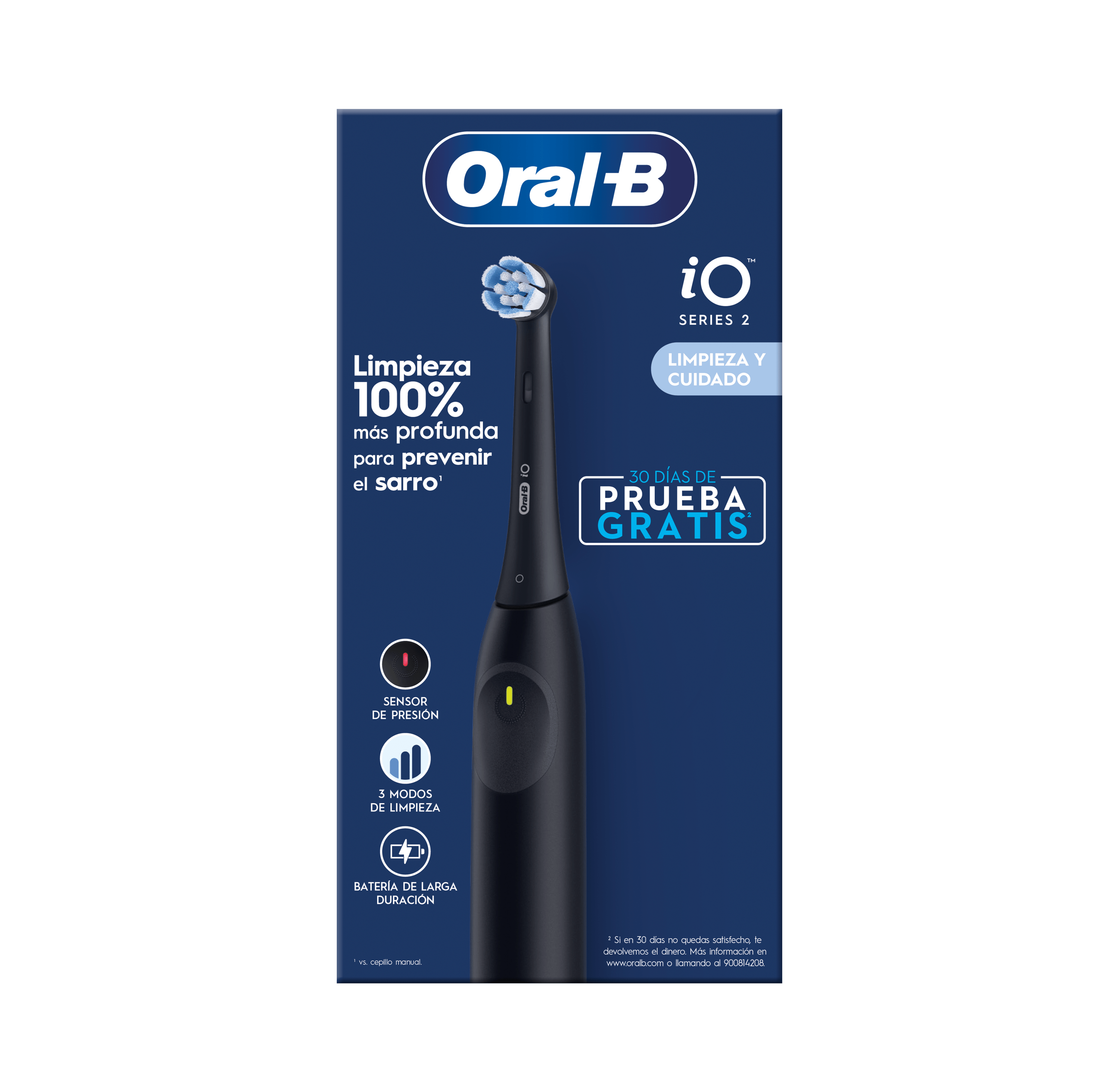 Oral-B iO 2 Cepillo Eléctrico Negro con 1 cabezal