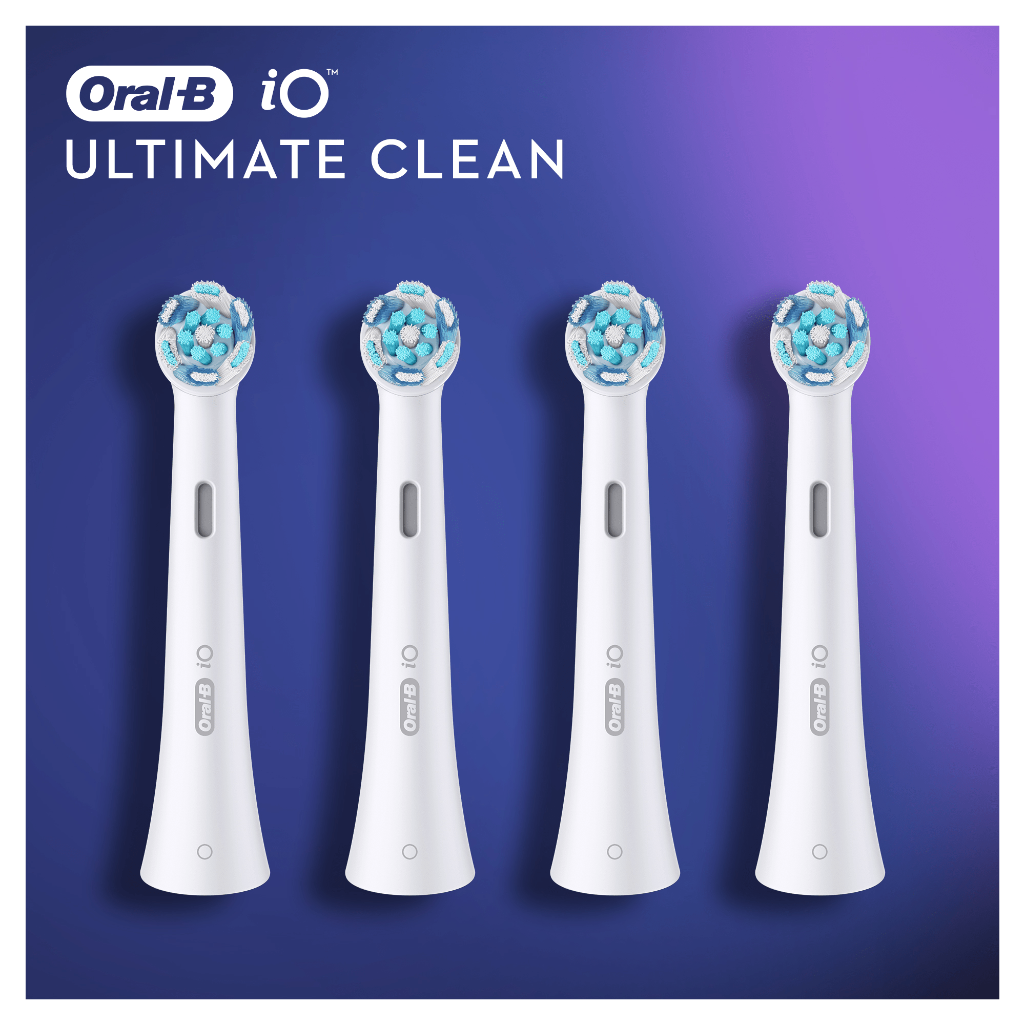 Oral-B iO Recambios Ultimate Clean en Blanco - Pack de 4