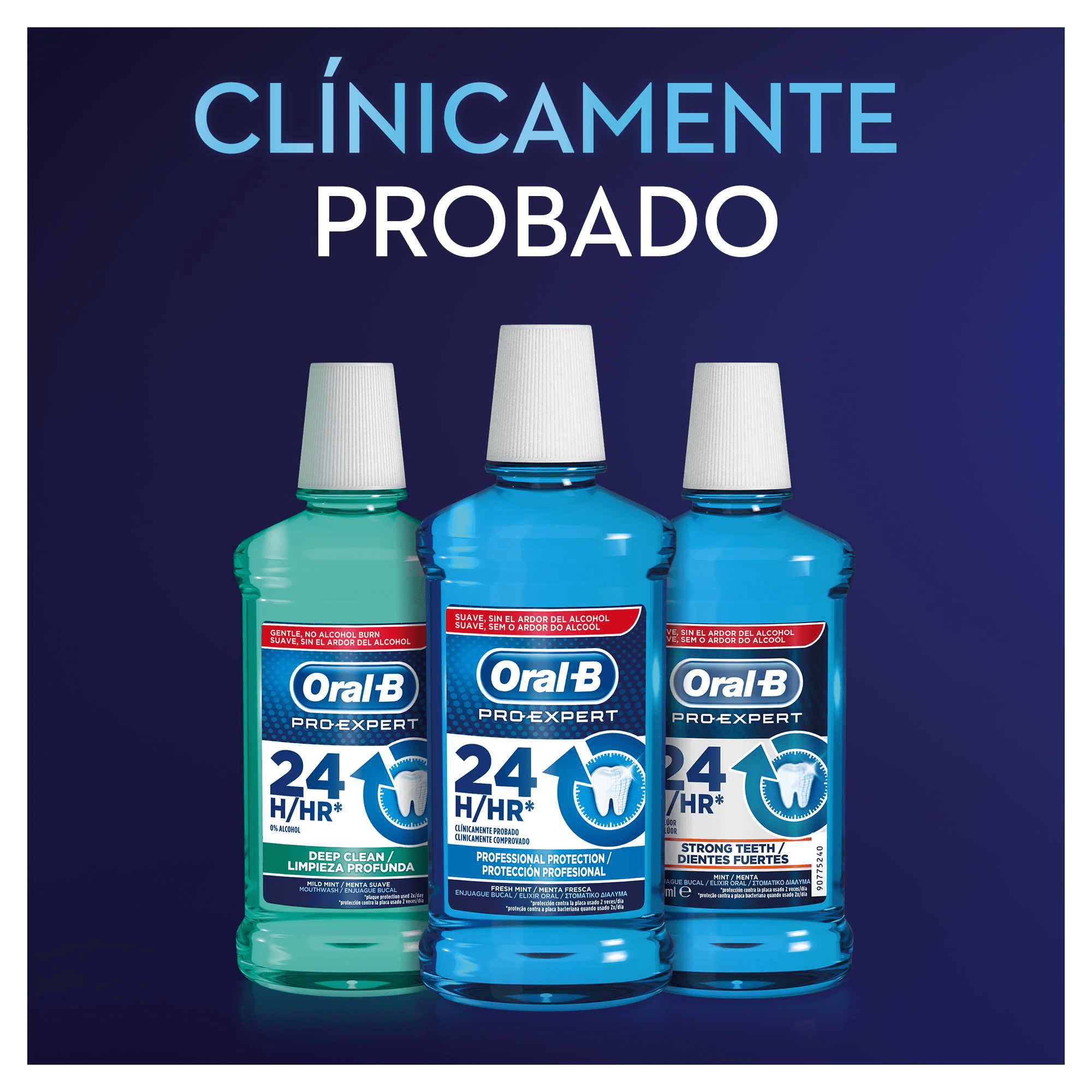 Oral-B  Enjuague Bucal Pro-Expert Fortalecimiento de Dientes - Pack de 6