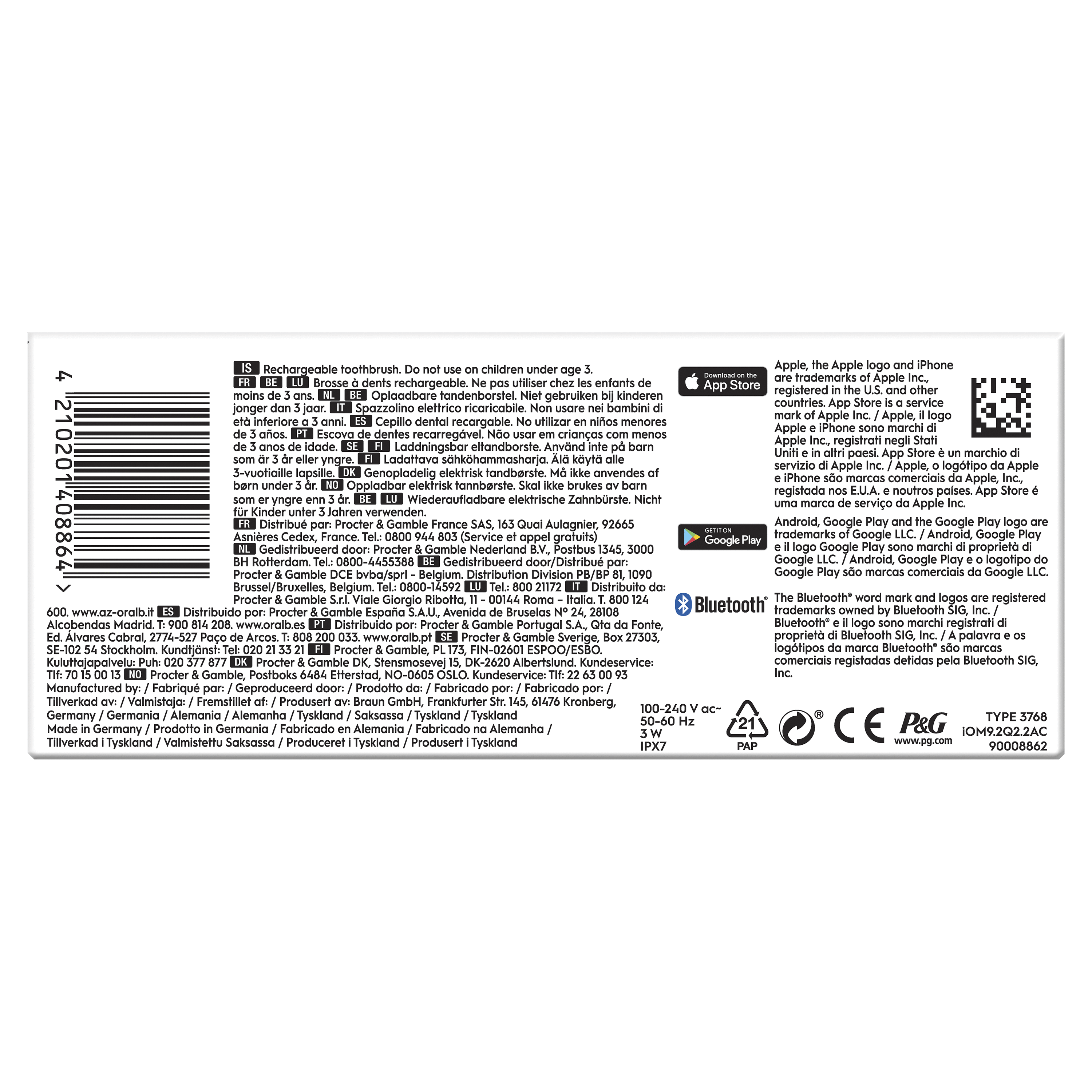 Oral-B iO 9 Cepillo Eléctrico Negro con 2+4 cabezales