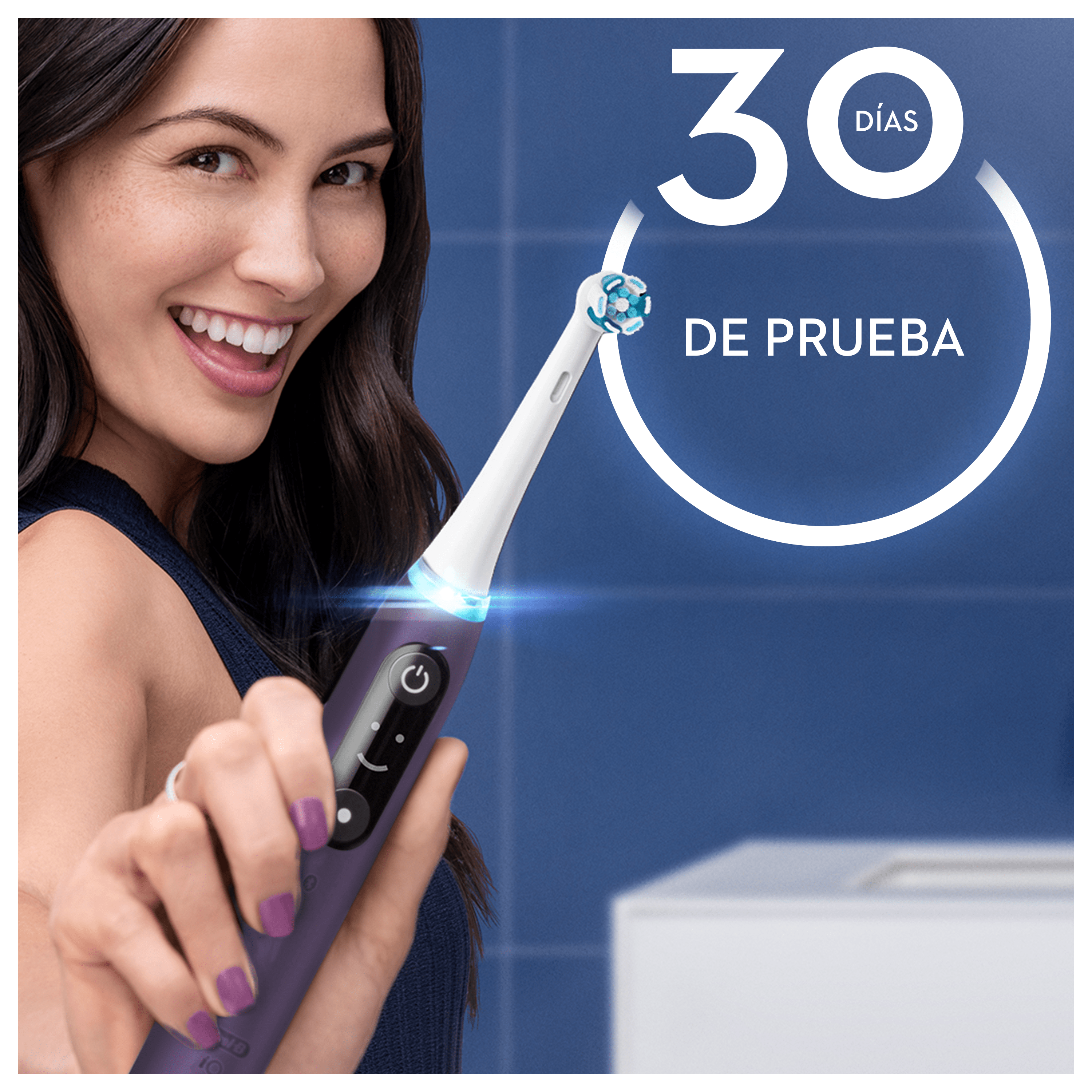 Oral-B iO 8 Pack de Cepillo Eléctrico Violeta con 3 + 2 Recambios