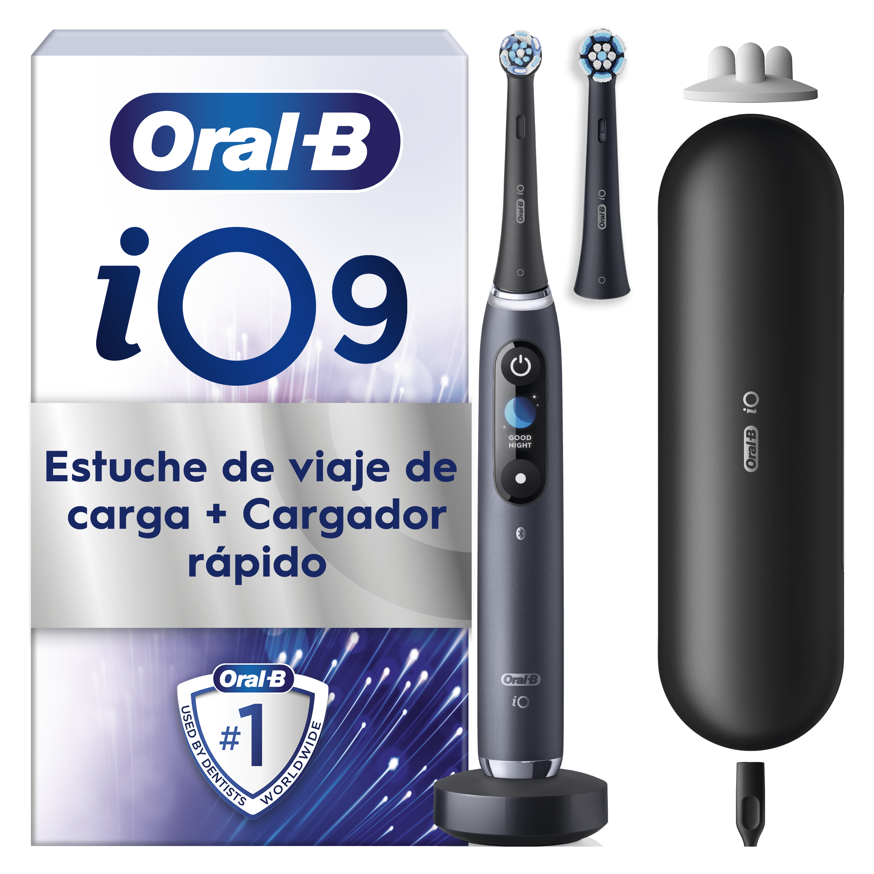 Oral-B iO 9 Cepillo Eléctrico Negro con 2 cabezales