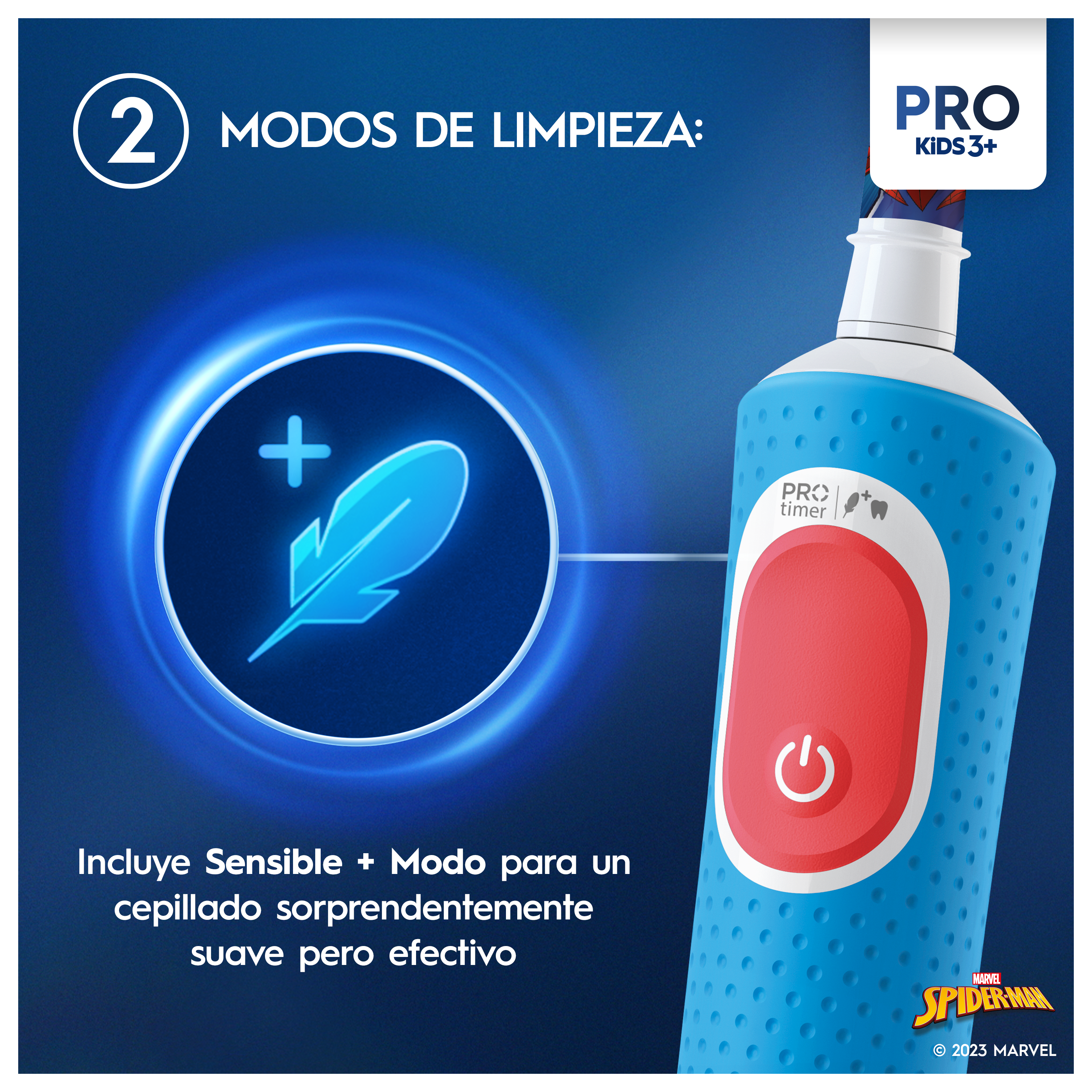 Oral-B Pro Kids Spiderman Cepillo Eléctrico con 1 Cabezal