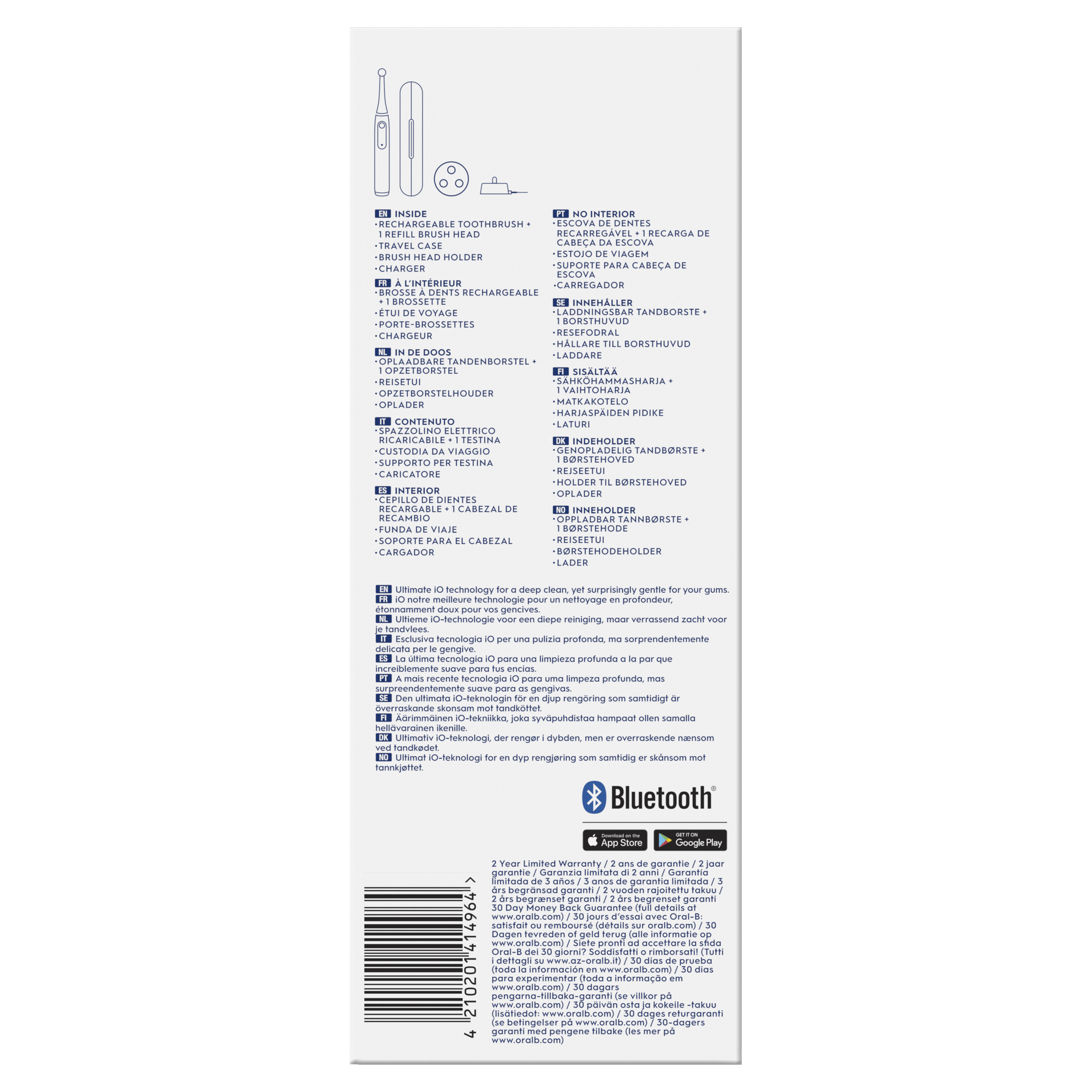 Oral-B iO 5 Cepillo Eléctrico Negro con 1+2 cabezal