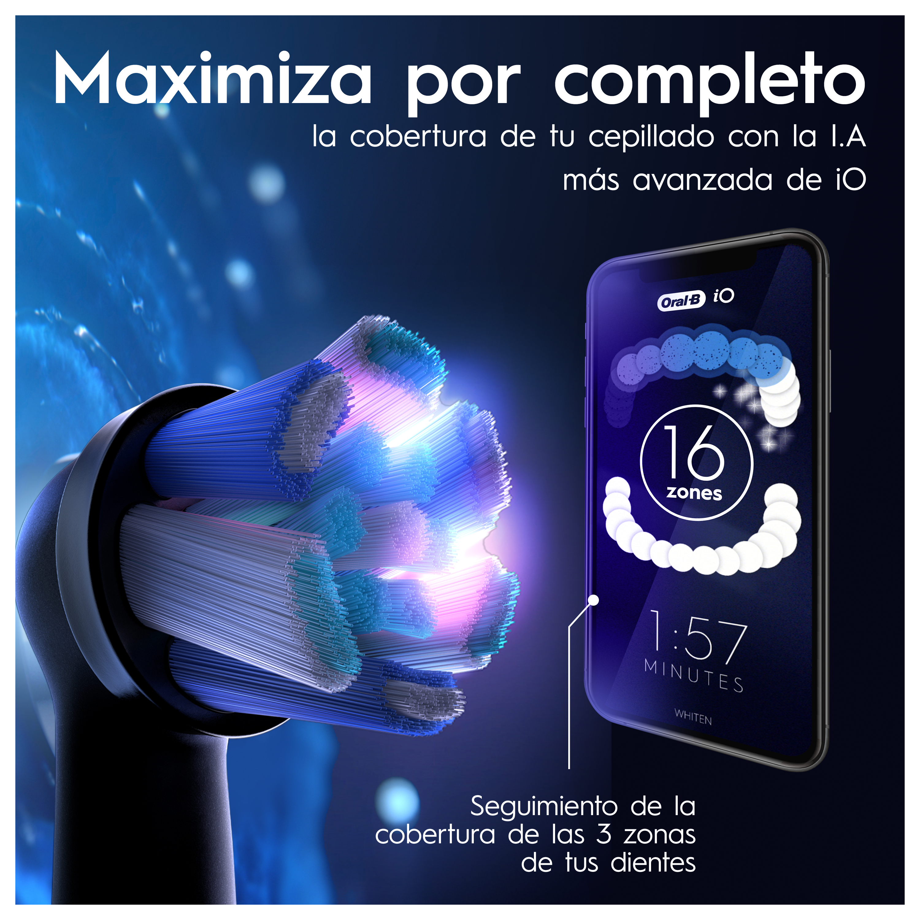Oral-B iO 9 Cepillo Eléctrico Negro con 2 Cabezales