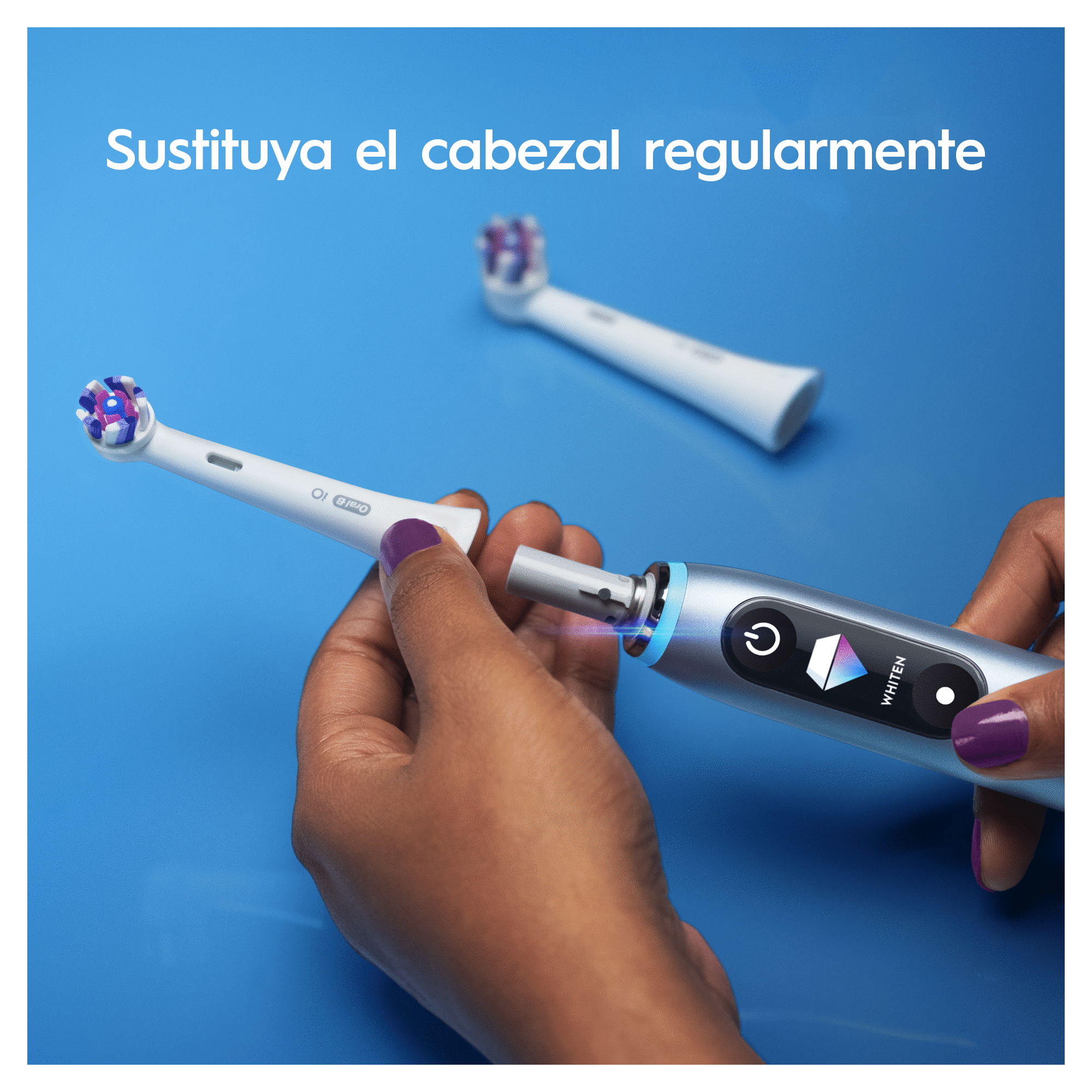 Oral-B iO Recambios Radiant White en Blanco - Pack de 4