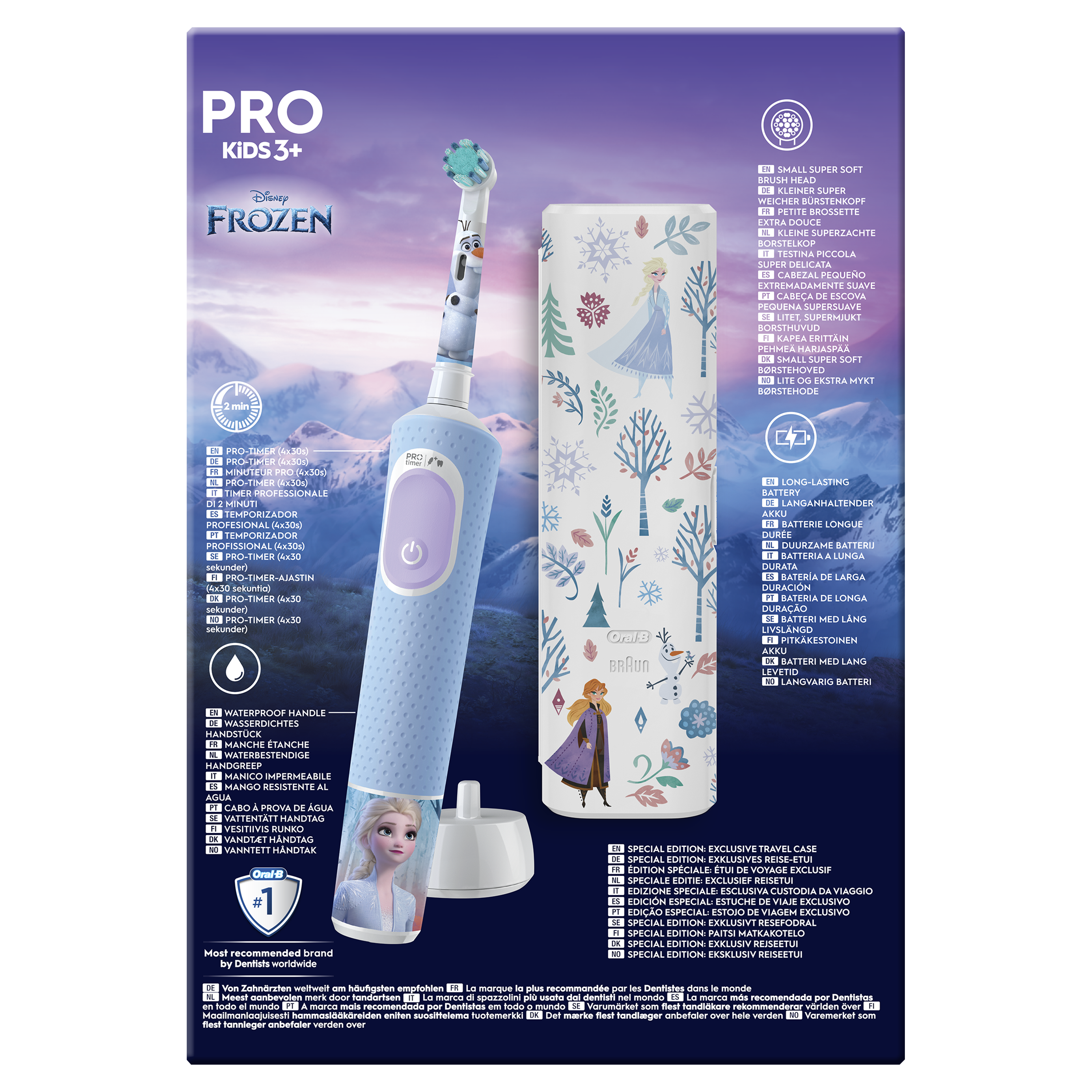 Oral-B Pro Kids Frozen Cepillo Eléctrico con 1 Cabezal