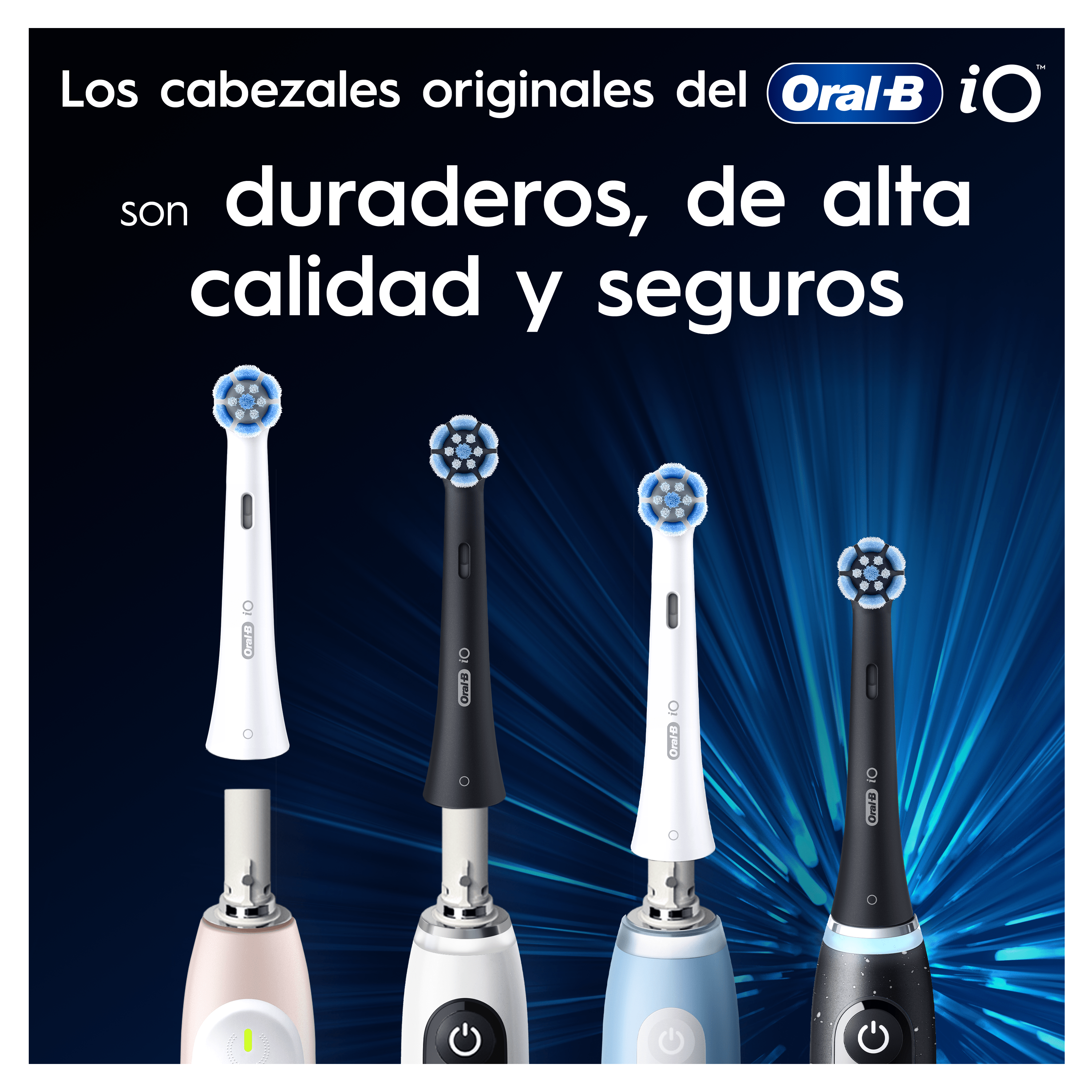 Oral-B iO Recambios Gentle Care en Blanco - Pack de 6