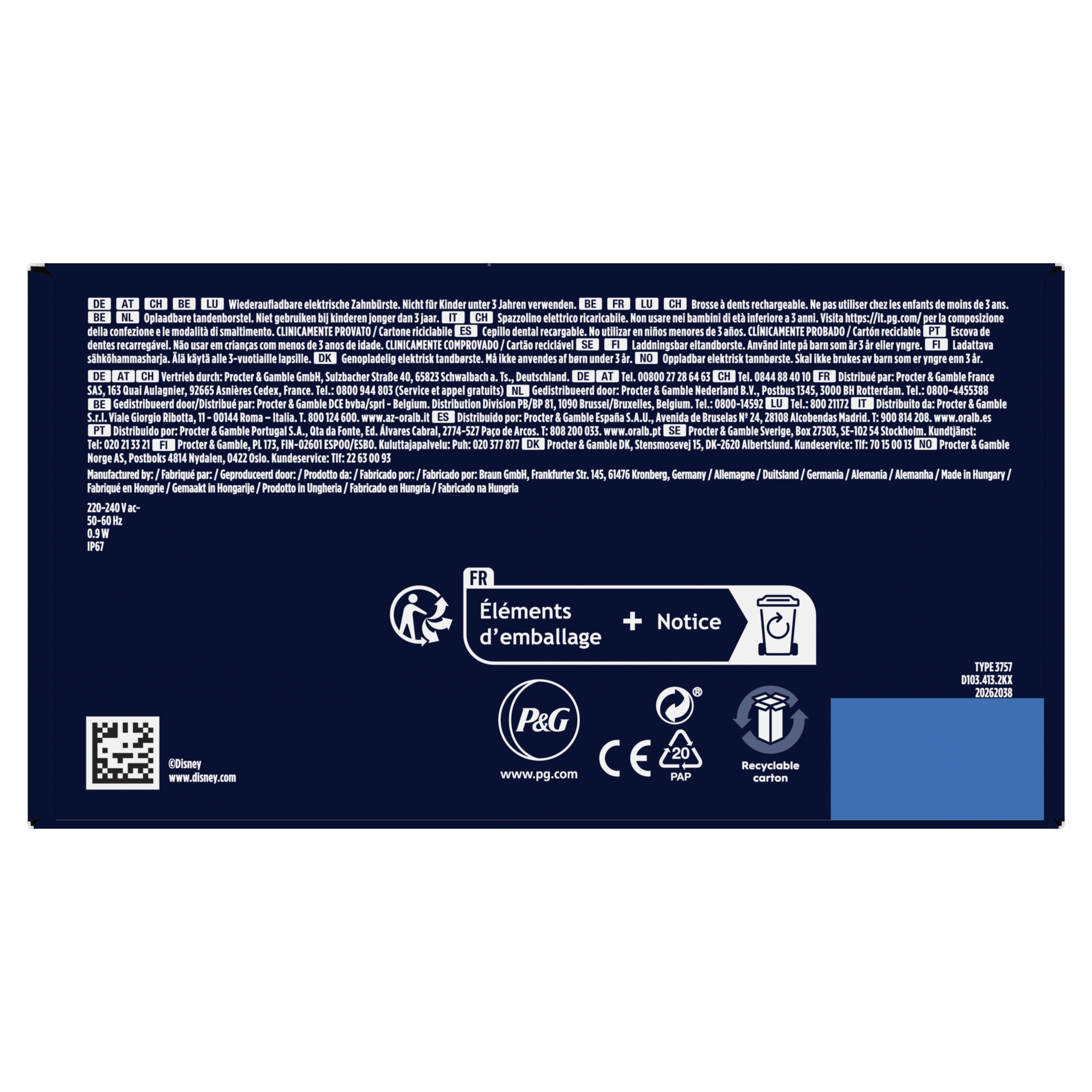 Oral-B Pro Kids Rey León Cepillo Eléctrico con 1+8 Recambios